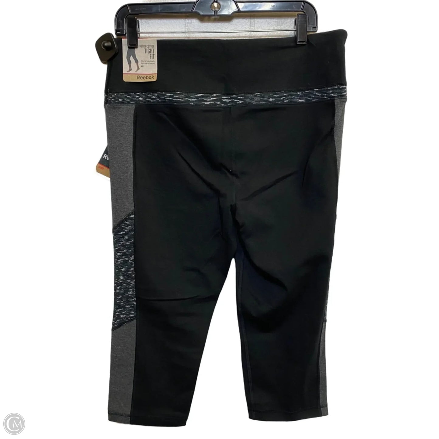 Athletic Leggings Capris By Reebok In Black, Size: Xl