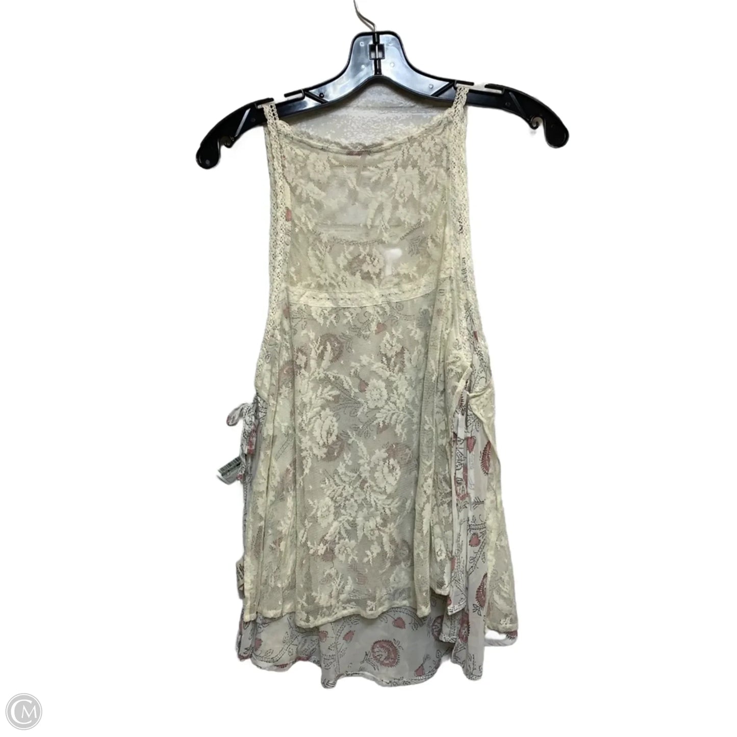 Top Sleeveless By Free People In Cream, Size: L