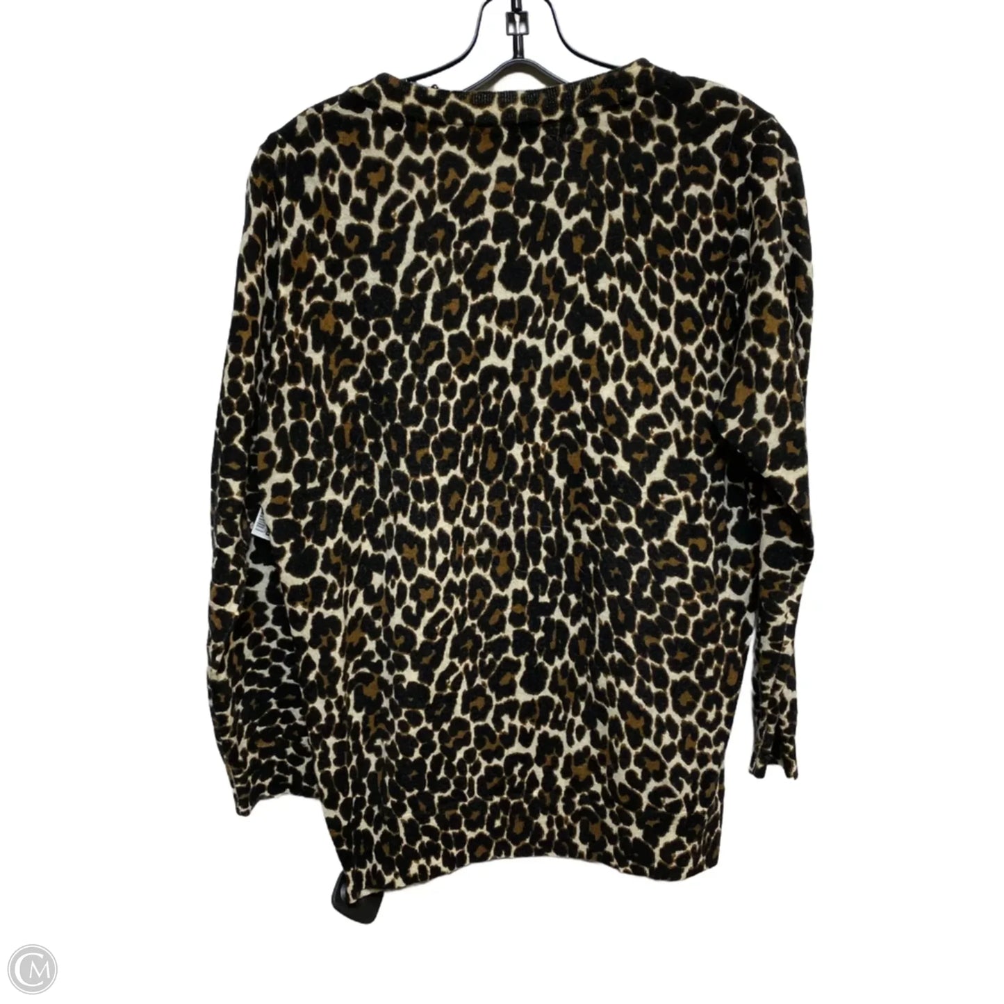 Top Long Sleeve By J. Crew In Animal Print, Size: L