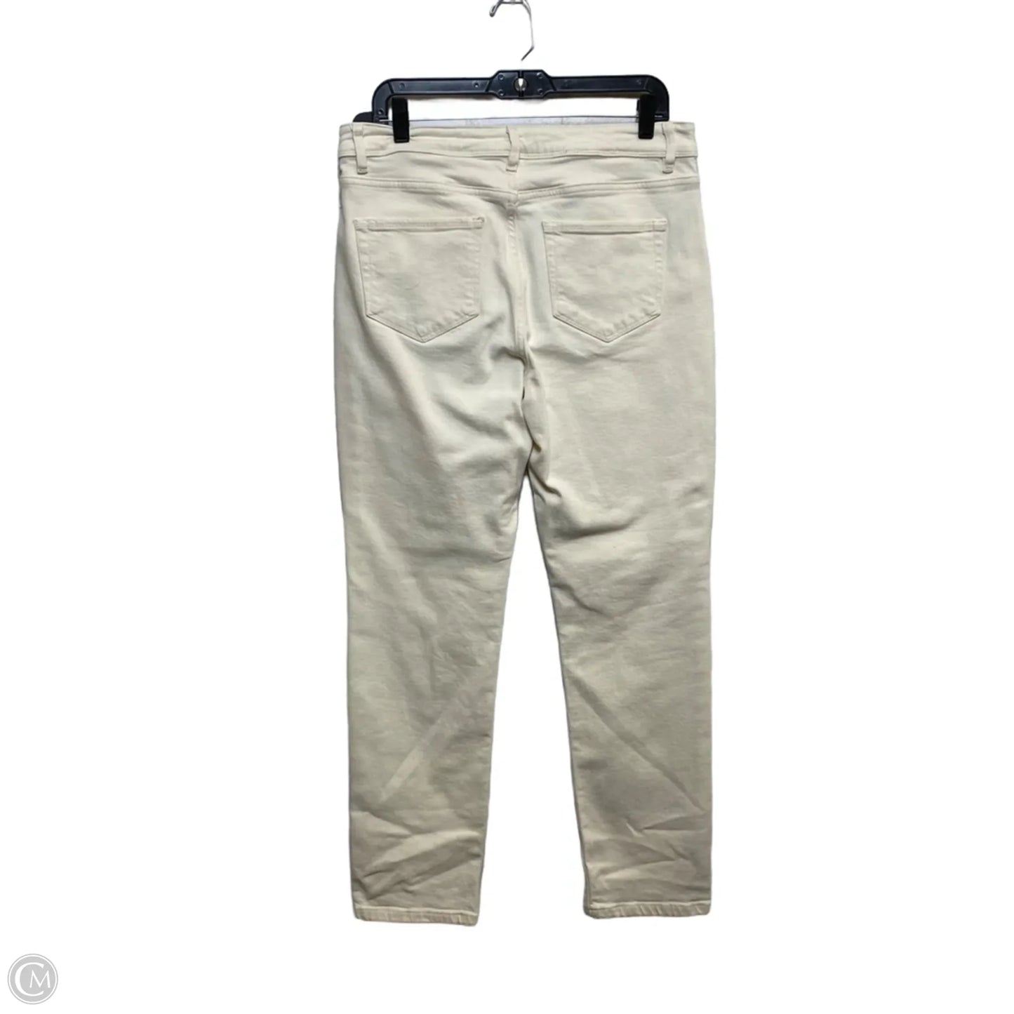 Jeans Straight By J. Jill In Cream Denim, Size: 10