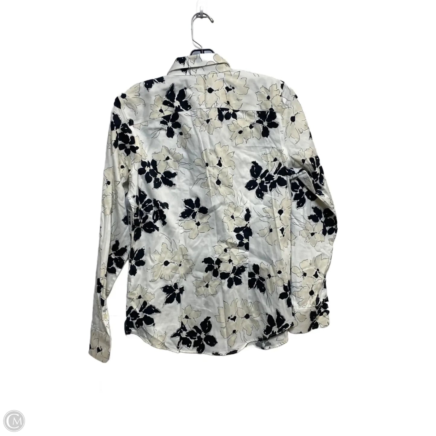 Top Long Sleeve By Chaps In Cream, Size: S