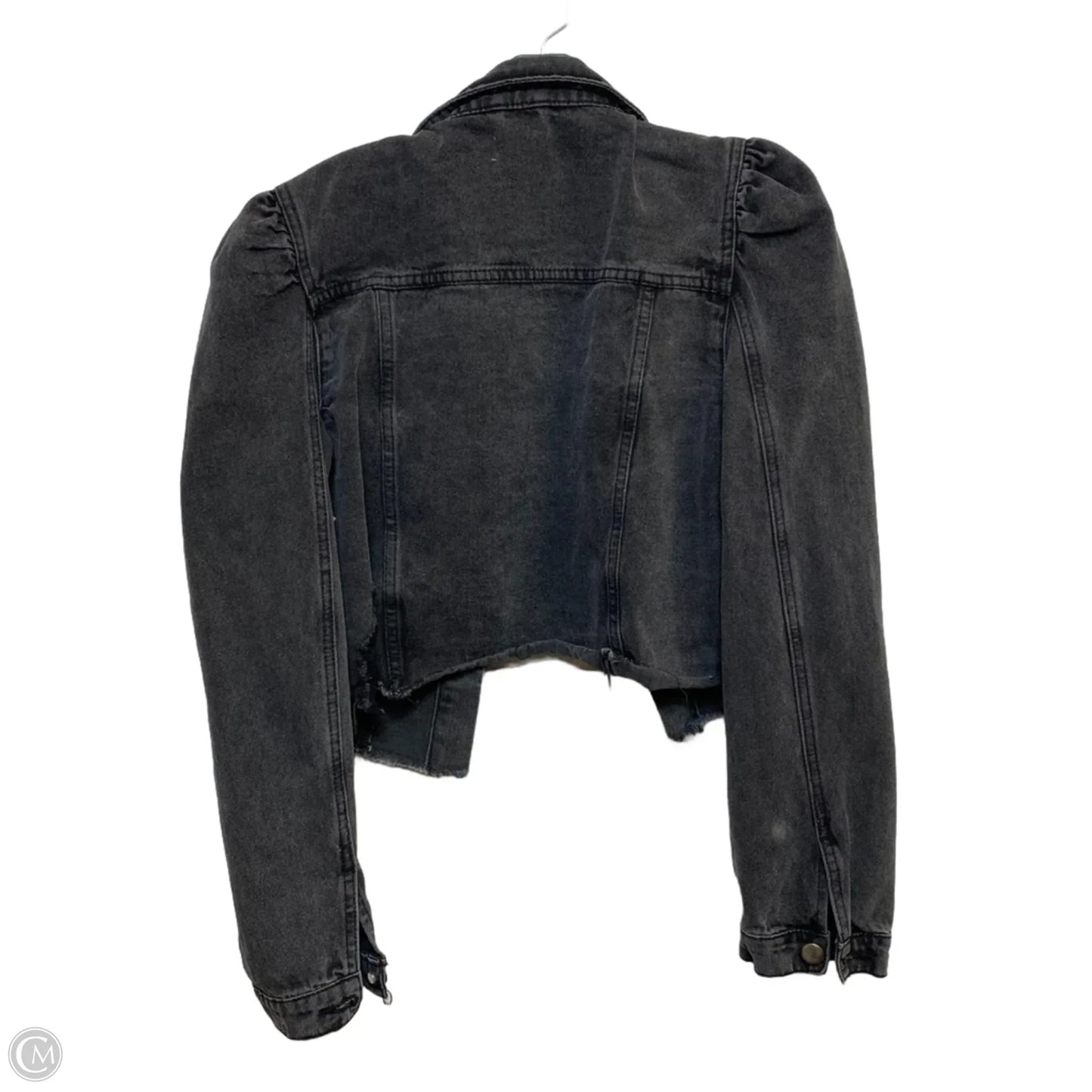 Jacket Denim By Mono B In Black Denim, Size: L