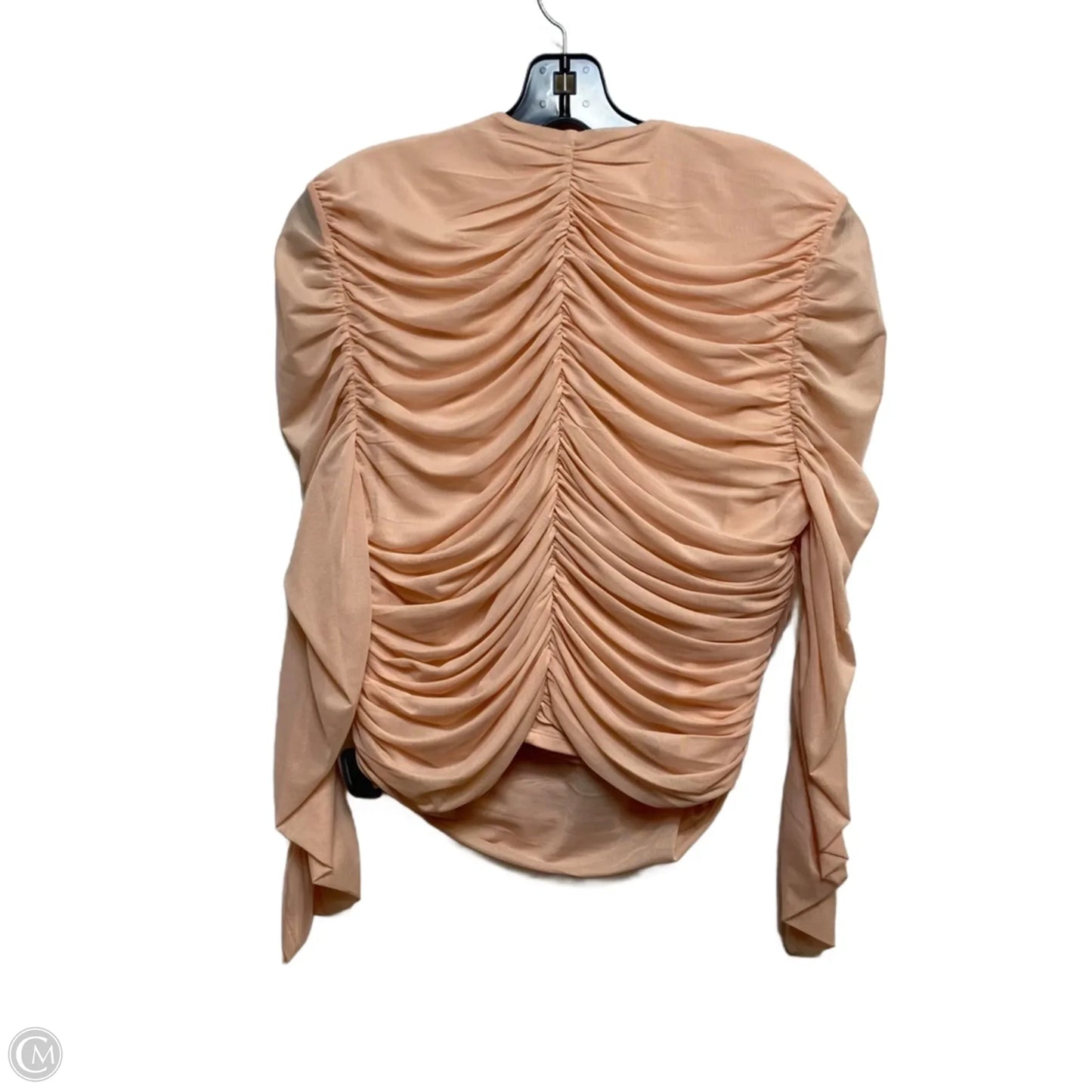 Top Long Sleeve By Express In Peach, Size: Xl
