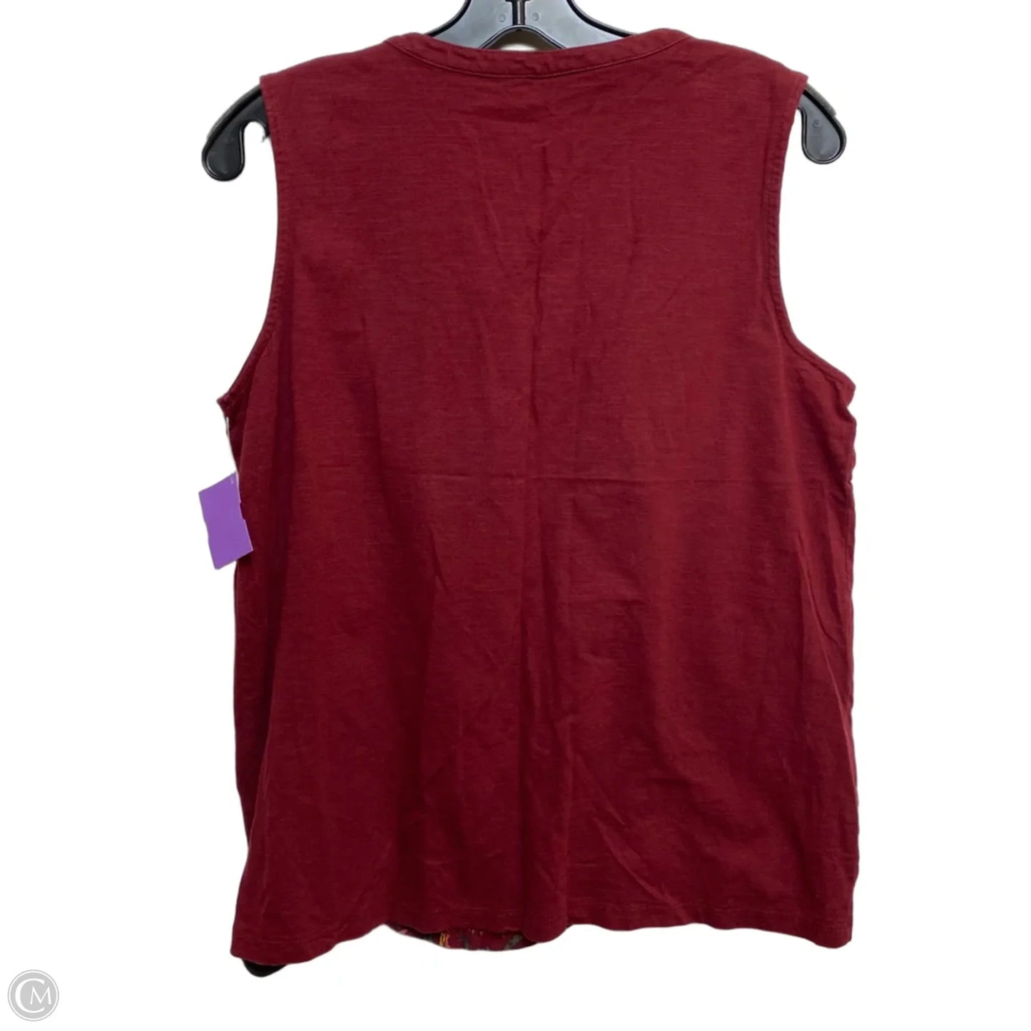 Top Sleeveless By St Johns Bay In Red, Size: M