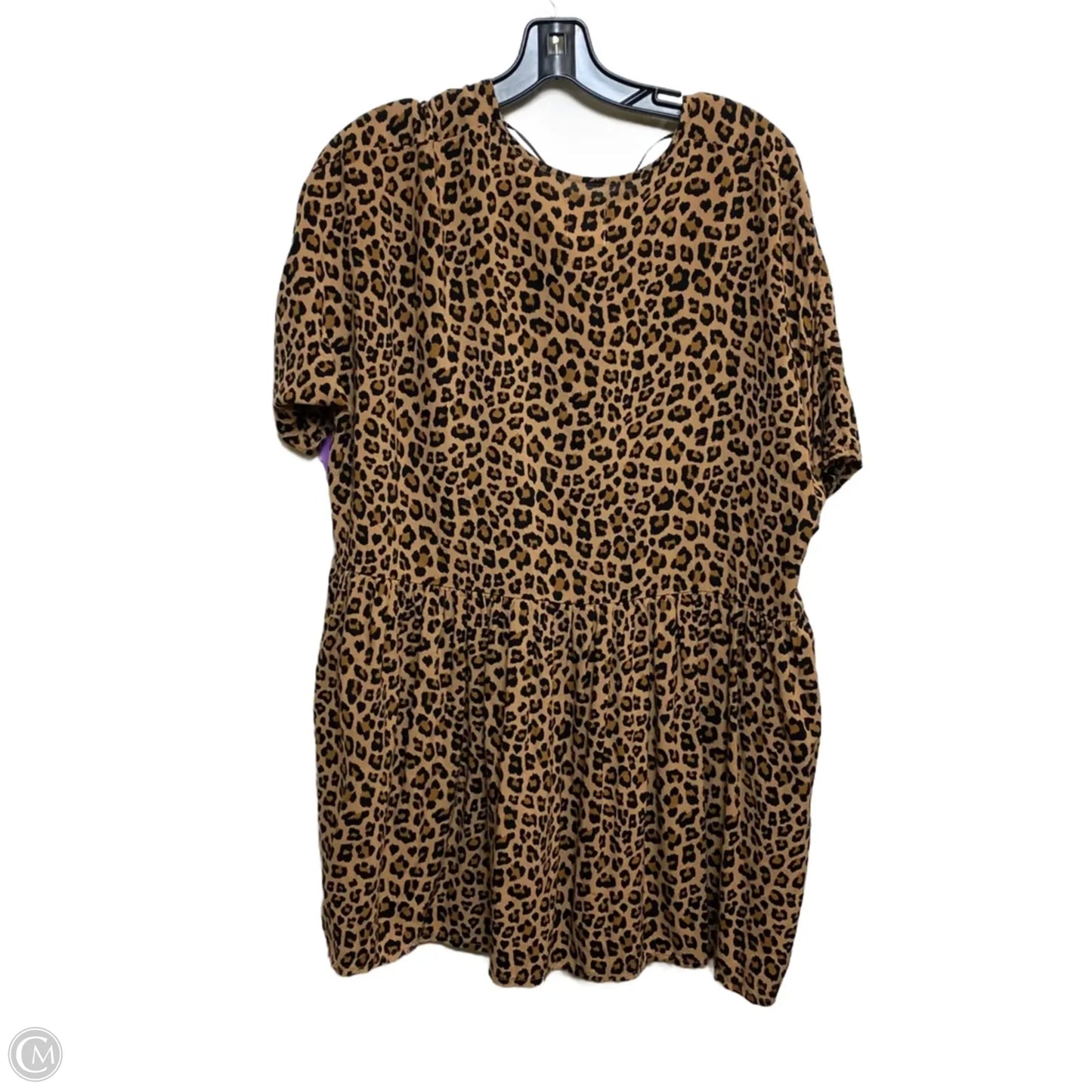 Tunic Short Sleeve By Polly In Animal Print, Size: Xs