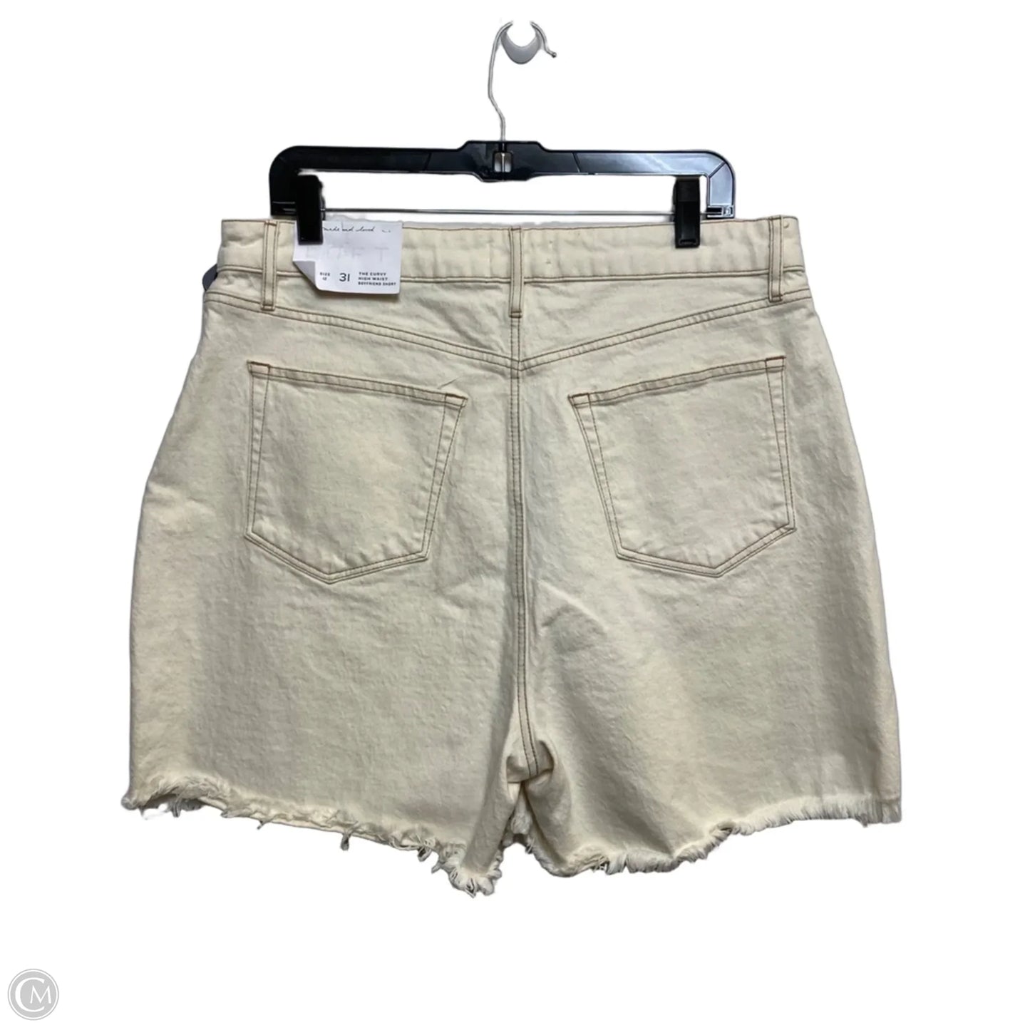 Shorts By Loft In Cream Denim, Size: 12