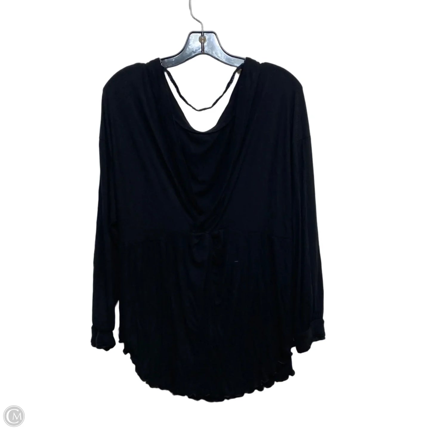Top Long Sleeve By Free People In Black, Size: S