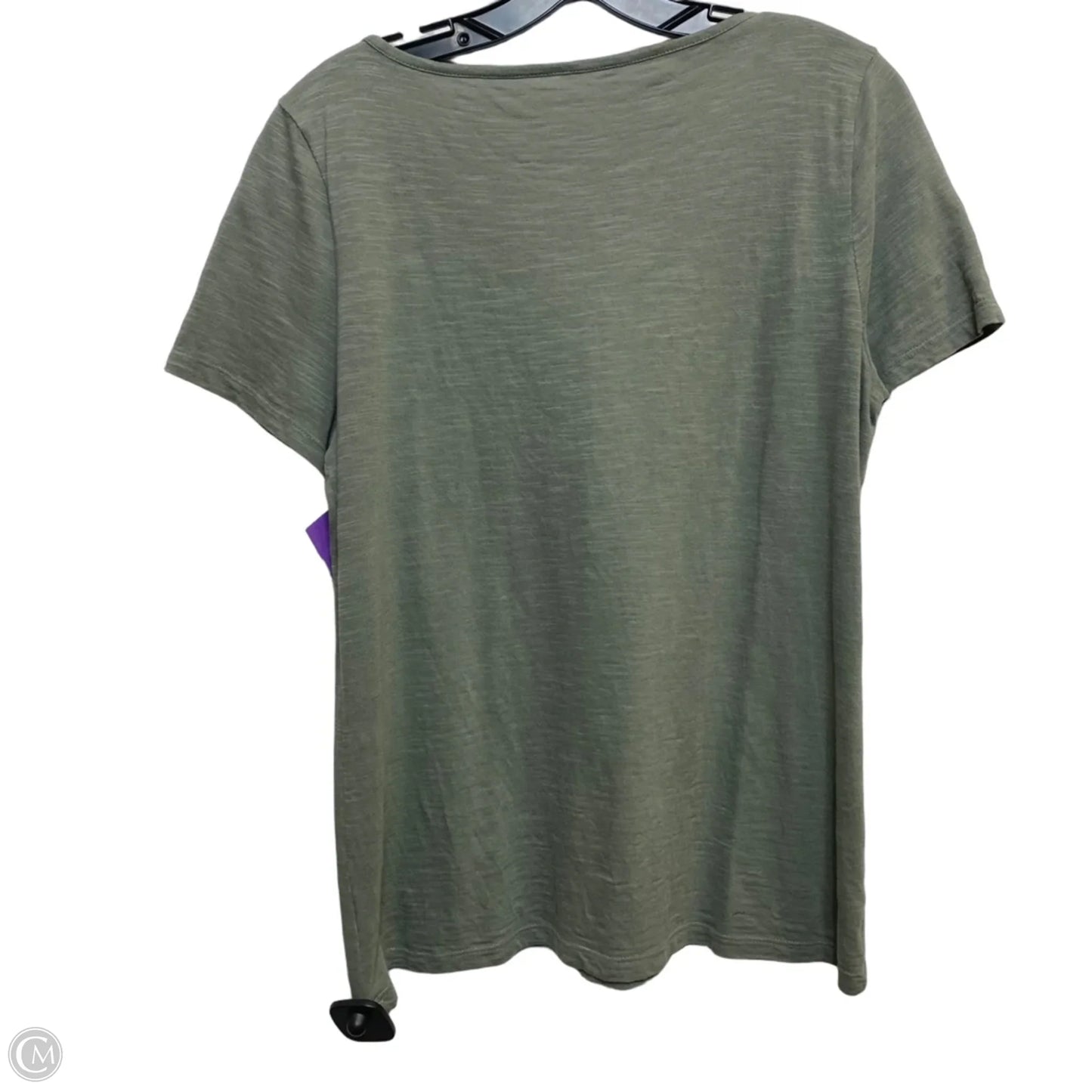 Top Short Sleeve By Talbots In Green, Size: M