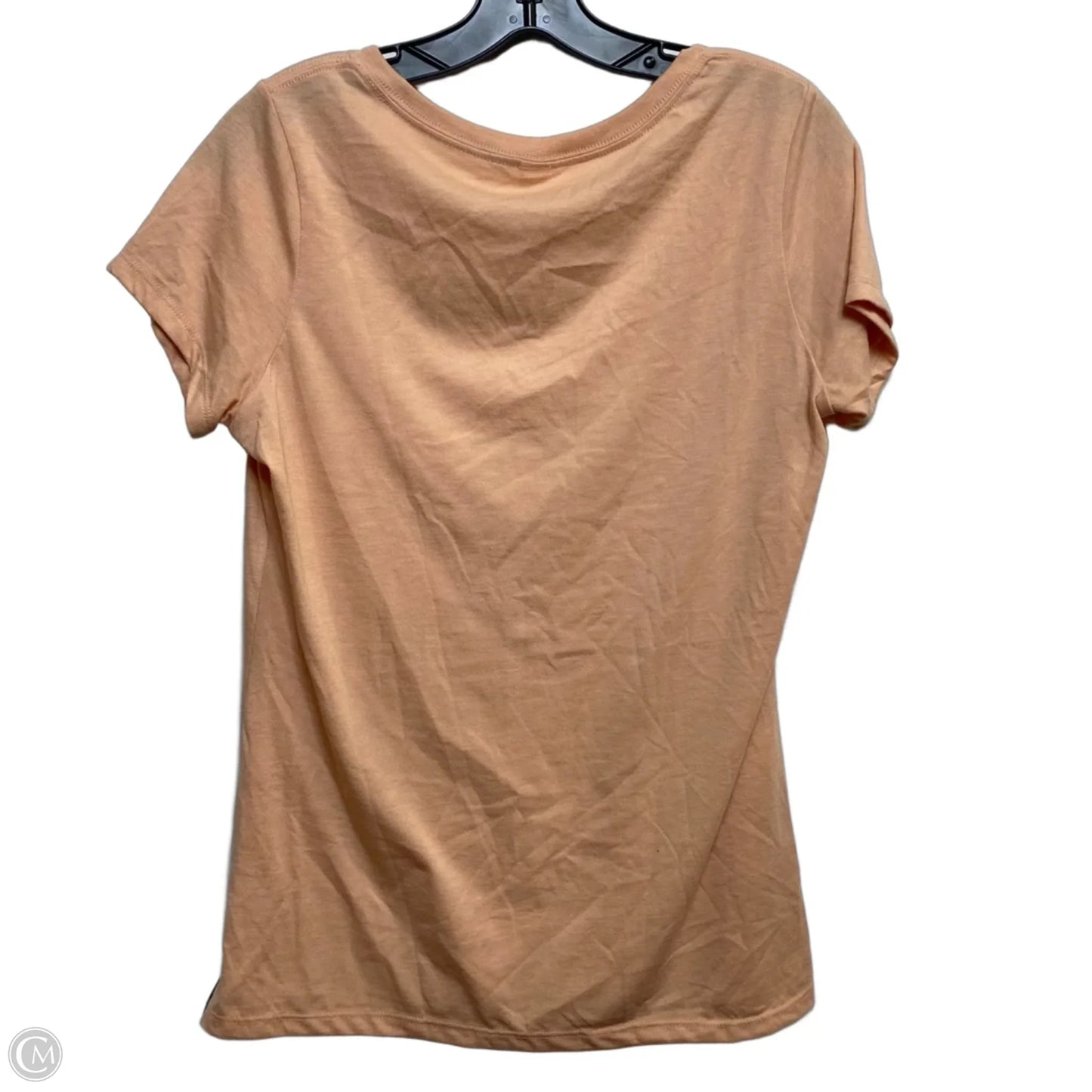 Top Short Sleeve Basic By District In Orange, Size: M