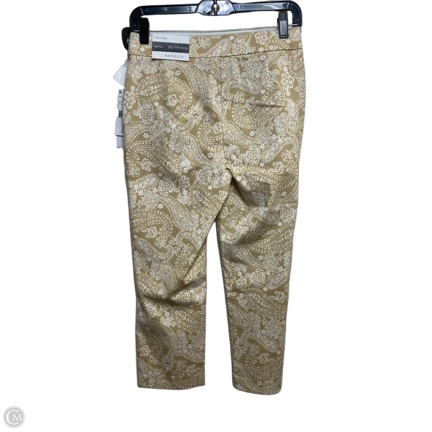 Capris By Rafaella In Tan, Size: Xs
