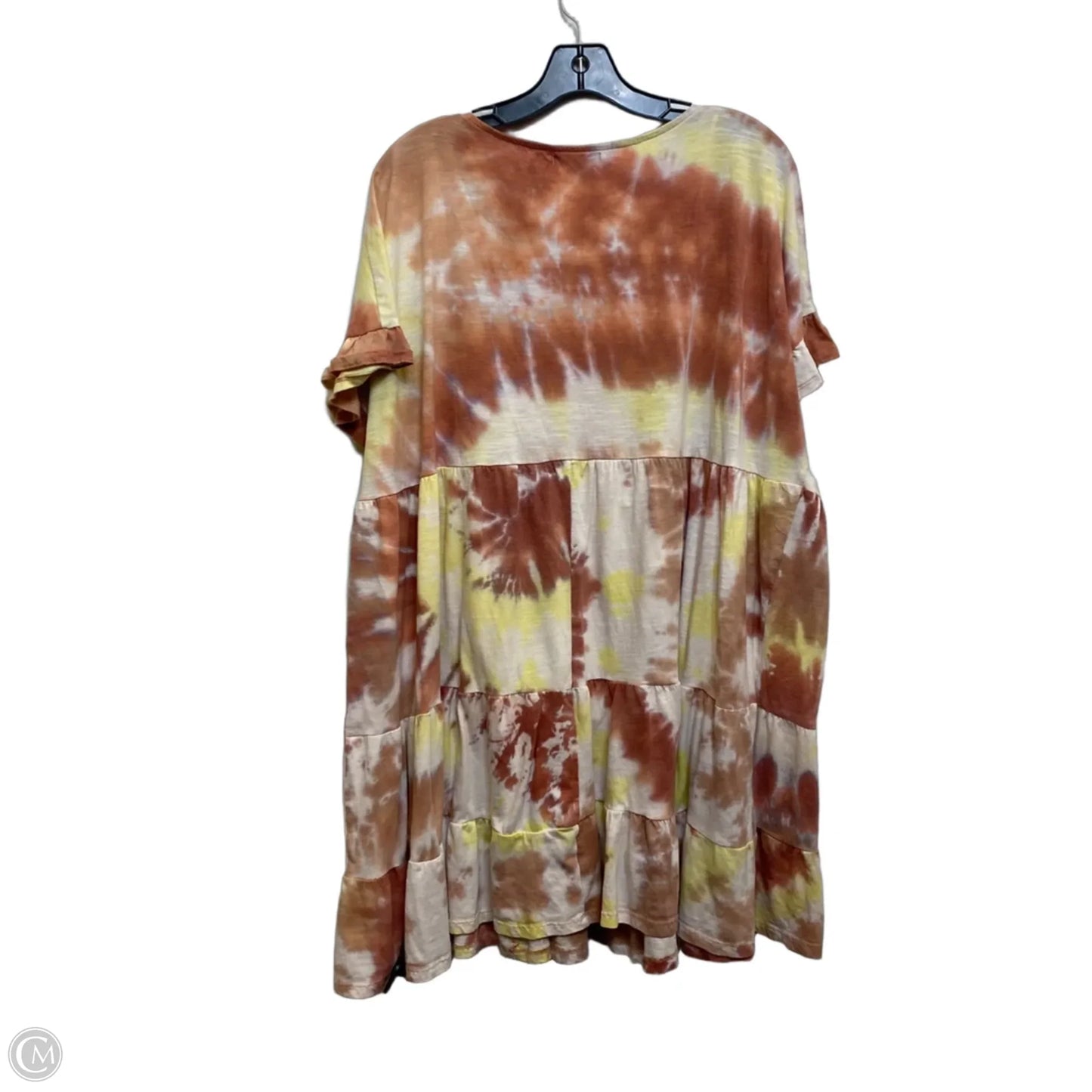 Dress Casual Short By Wonderly In Tie Dye Print, Size: 2x