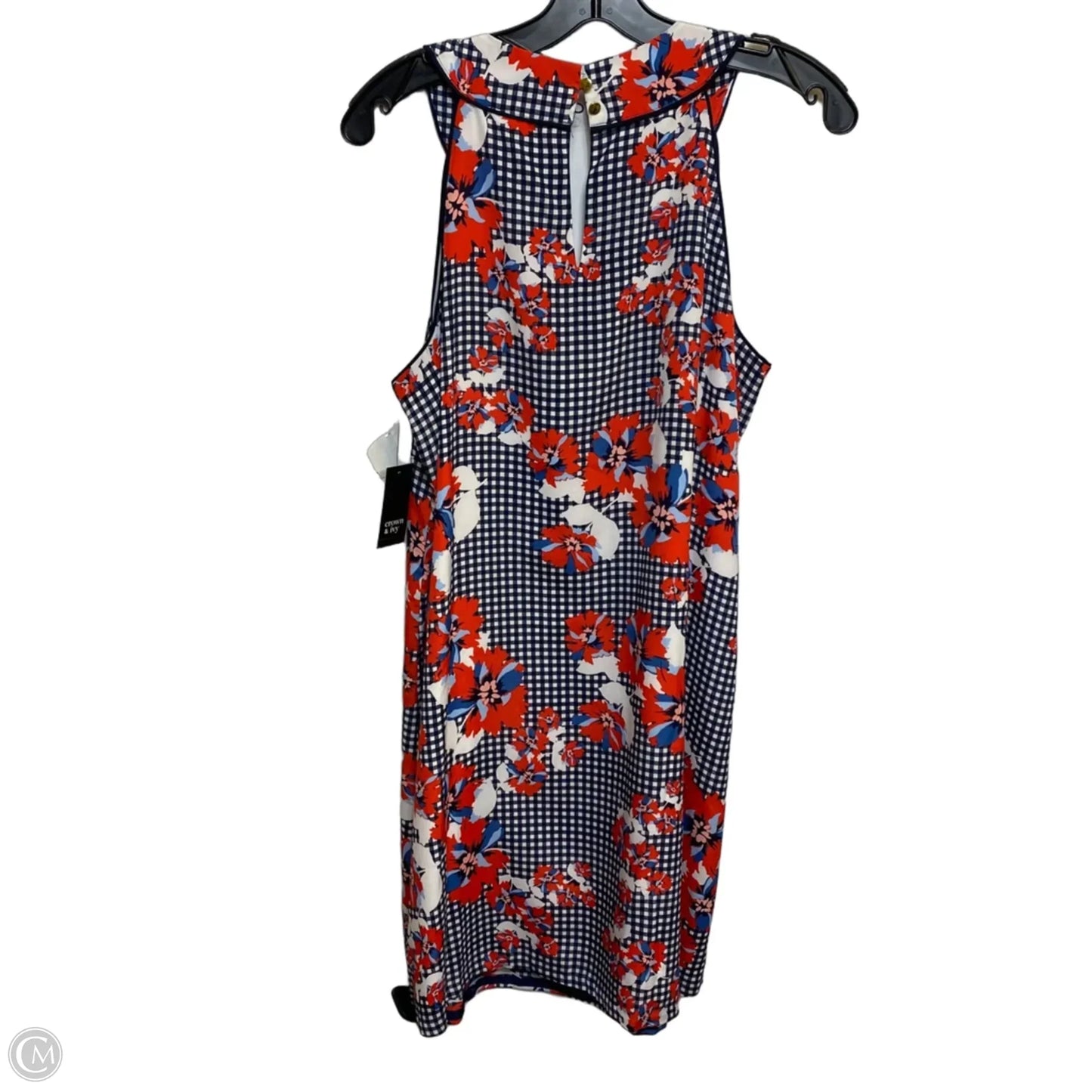 Dress Casual Short By Crown And Ivy In Blue & Red, Size: L