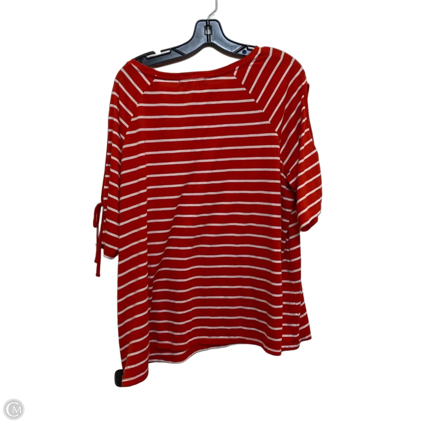 Top Short Sleeve By Ellos In Red, Size: L