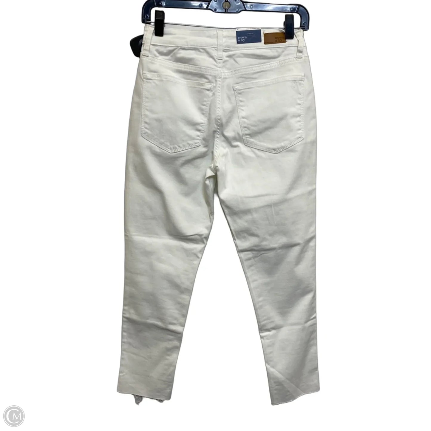 Jeans Skinny By Crown And Ivy In White Denim, Size: 2p