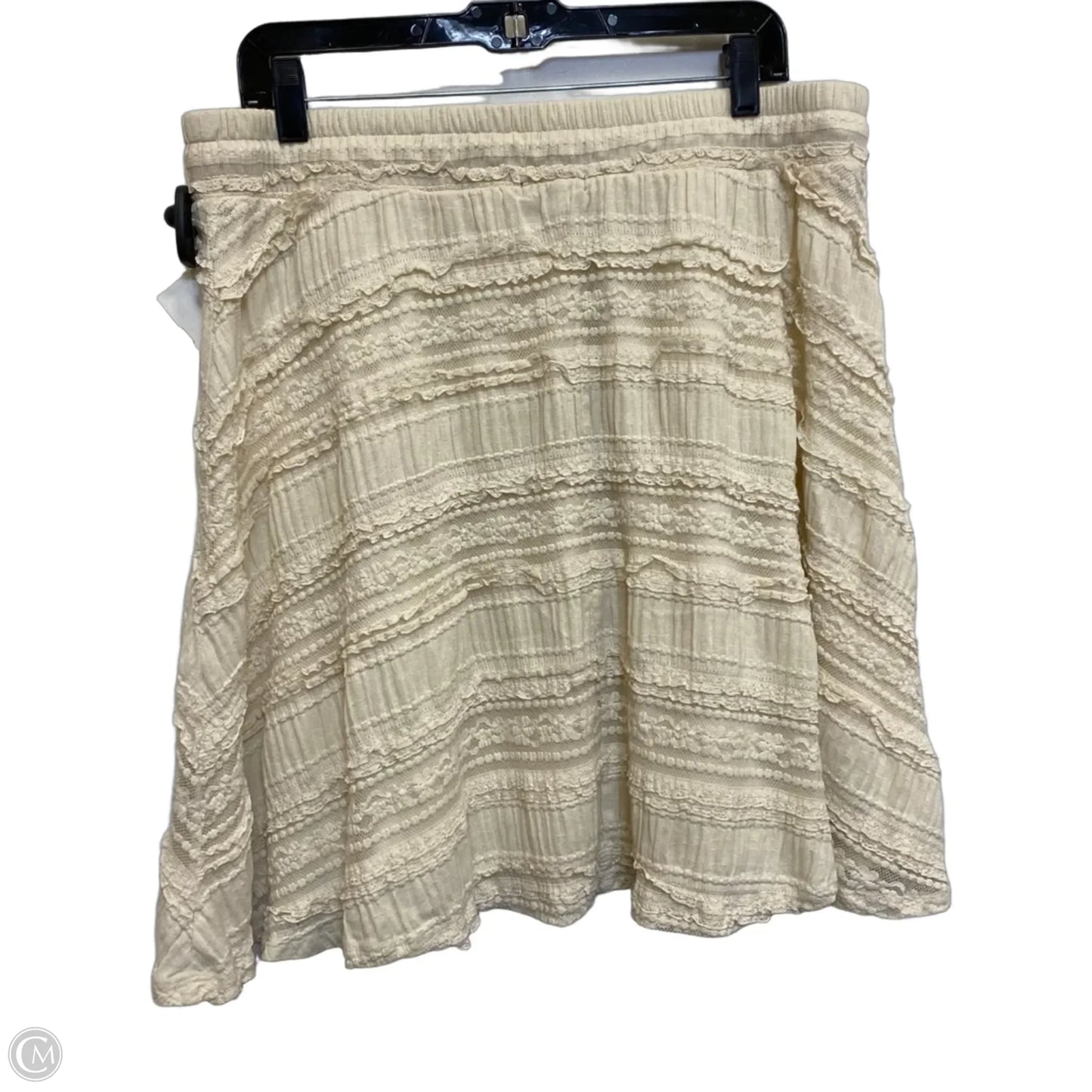 Skirt Mini & Short By Torrid In Tan, Size: 1x