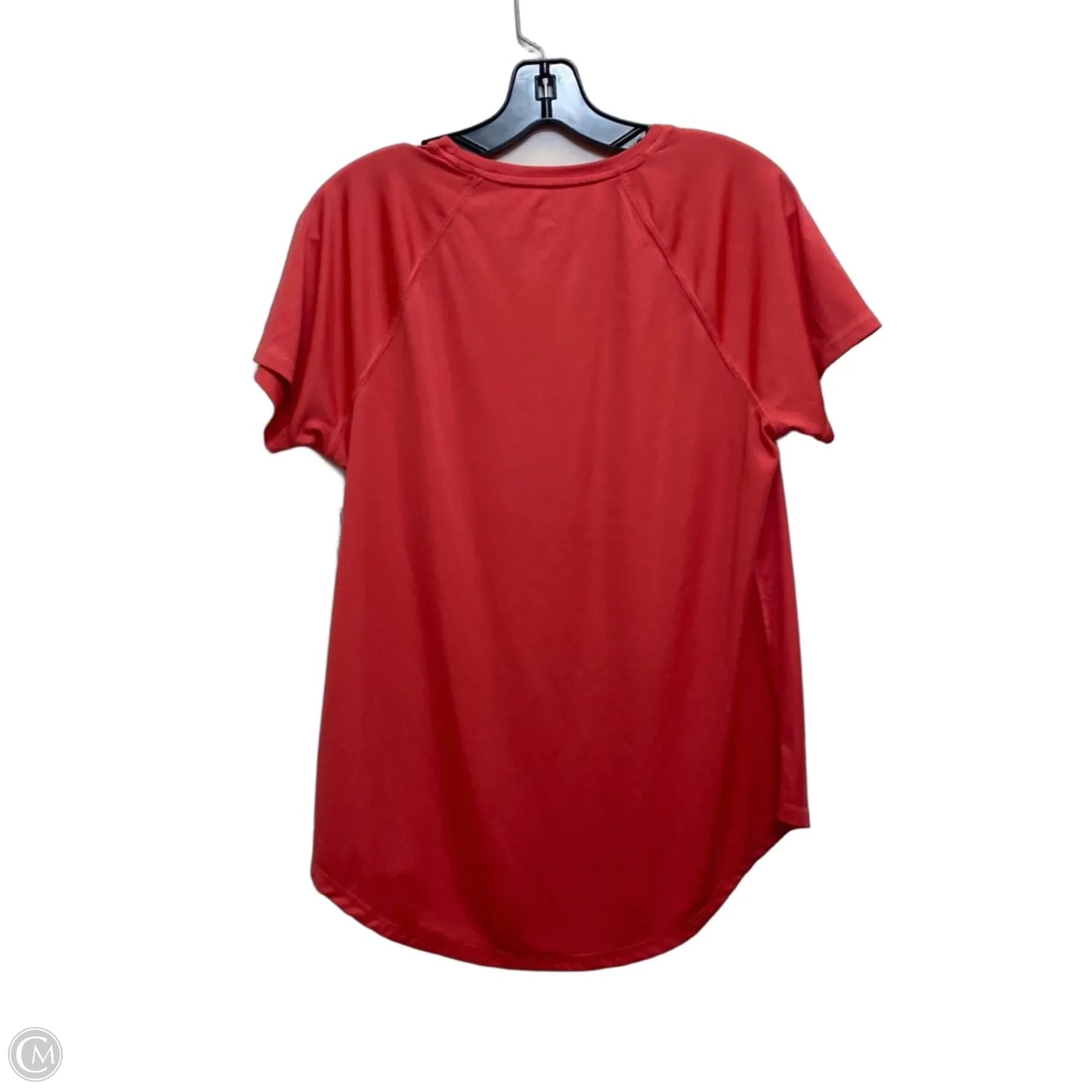 Athletic Top Short Sleeve By Tek Gear In Orange, Size: L