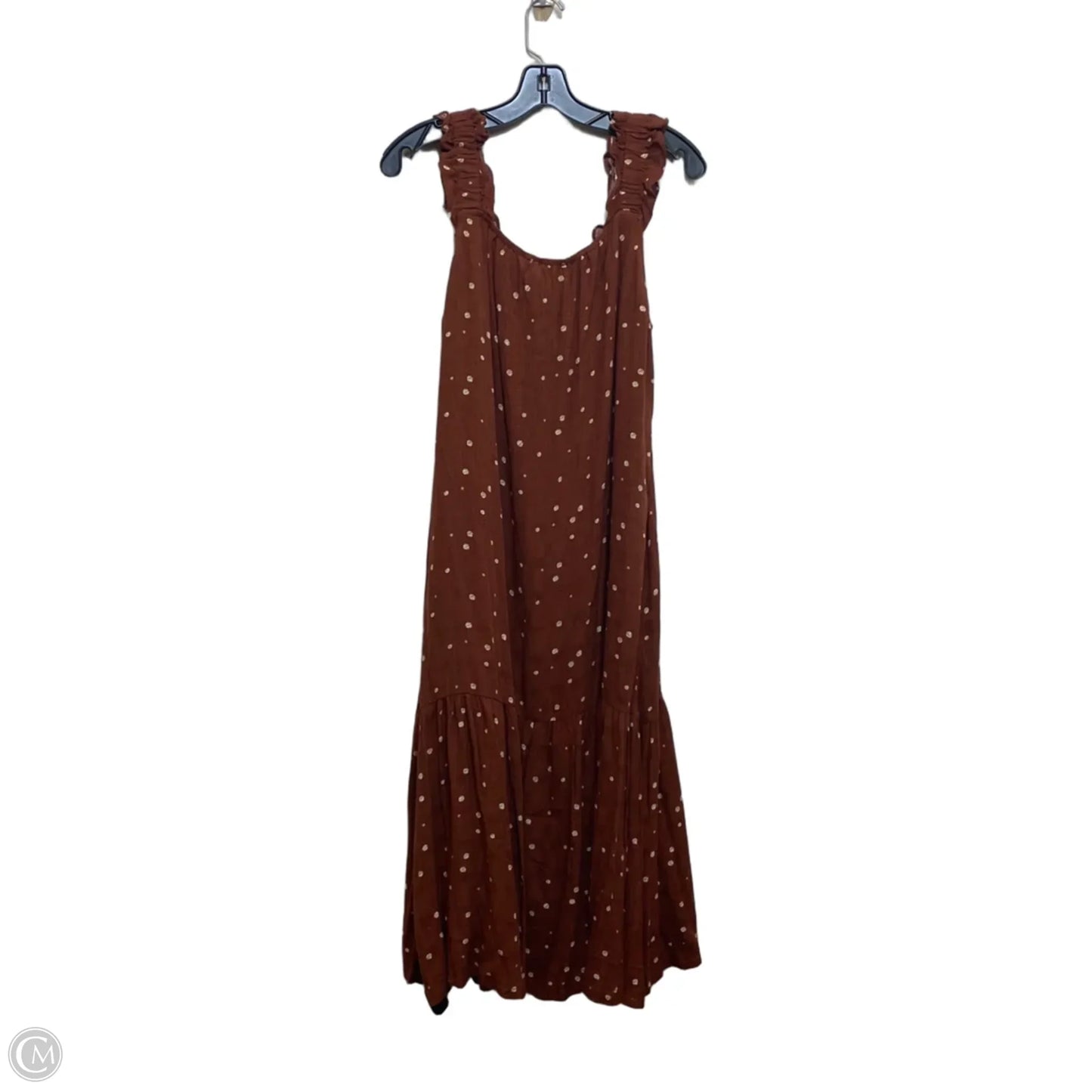 Dress Casual Midi By Betseys Boutique Shop In Brown, Size: M