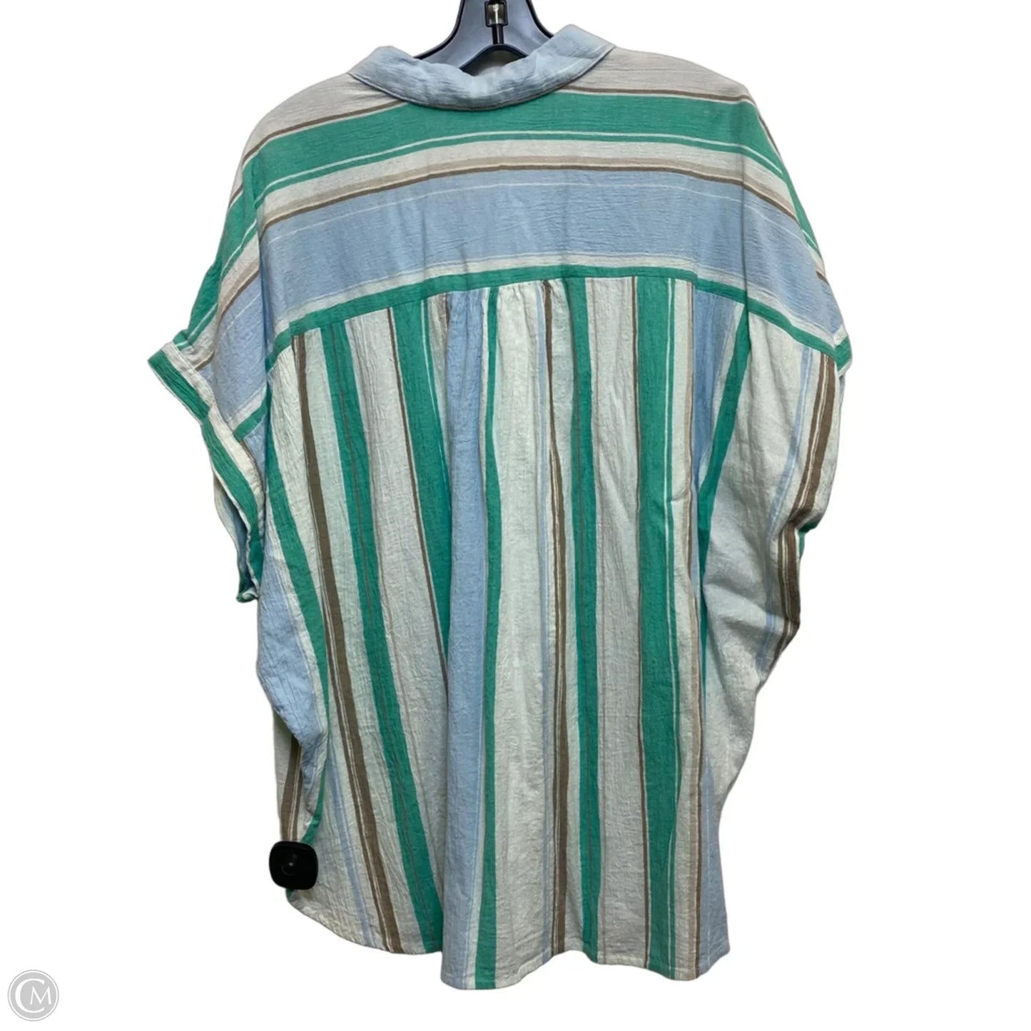 Top Short Sleeve By Time And Tru In Blue & Green, Size: Xxl