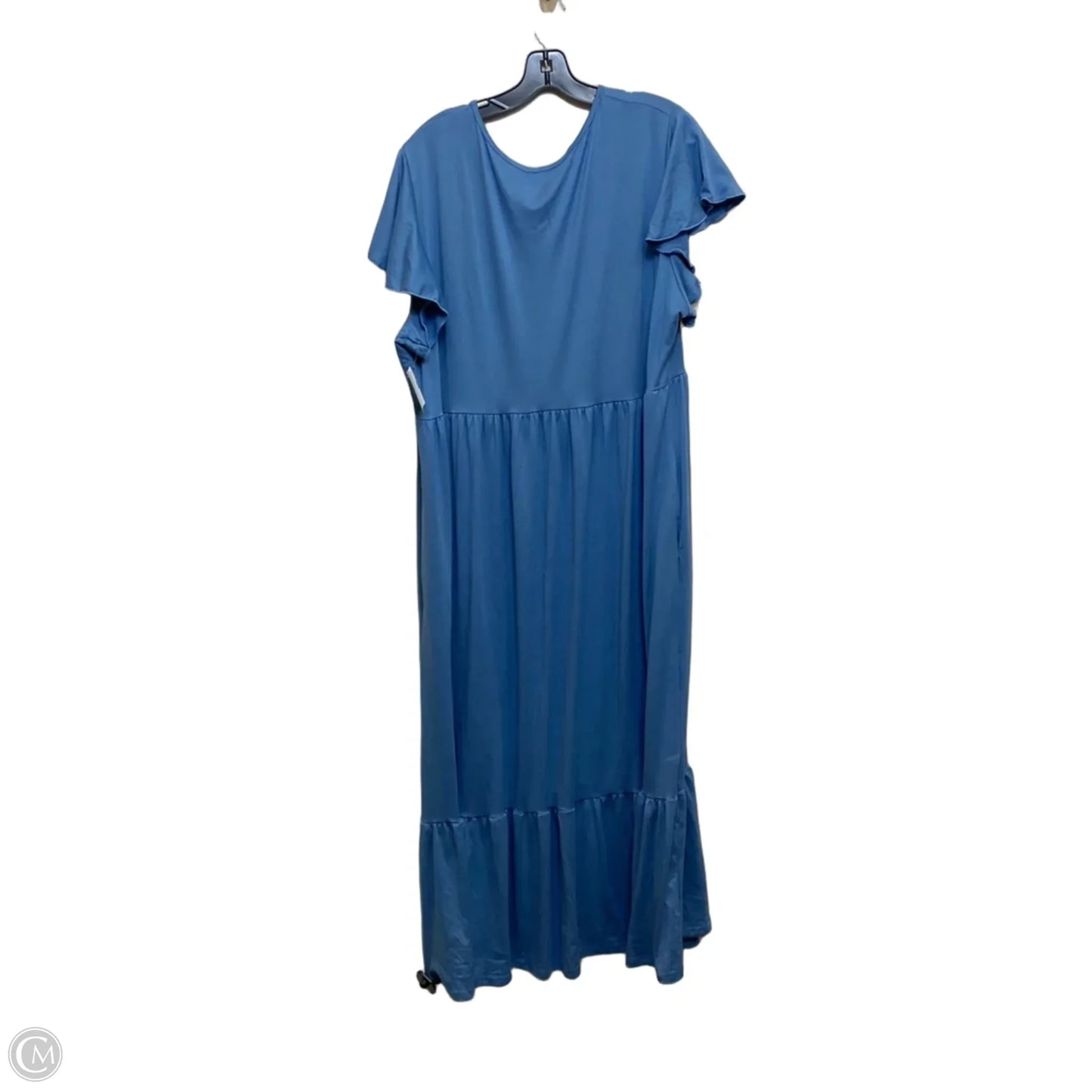 Dress Casual Midi By Cmf In Blue, Size: 3x