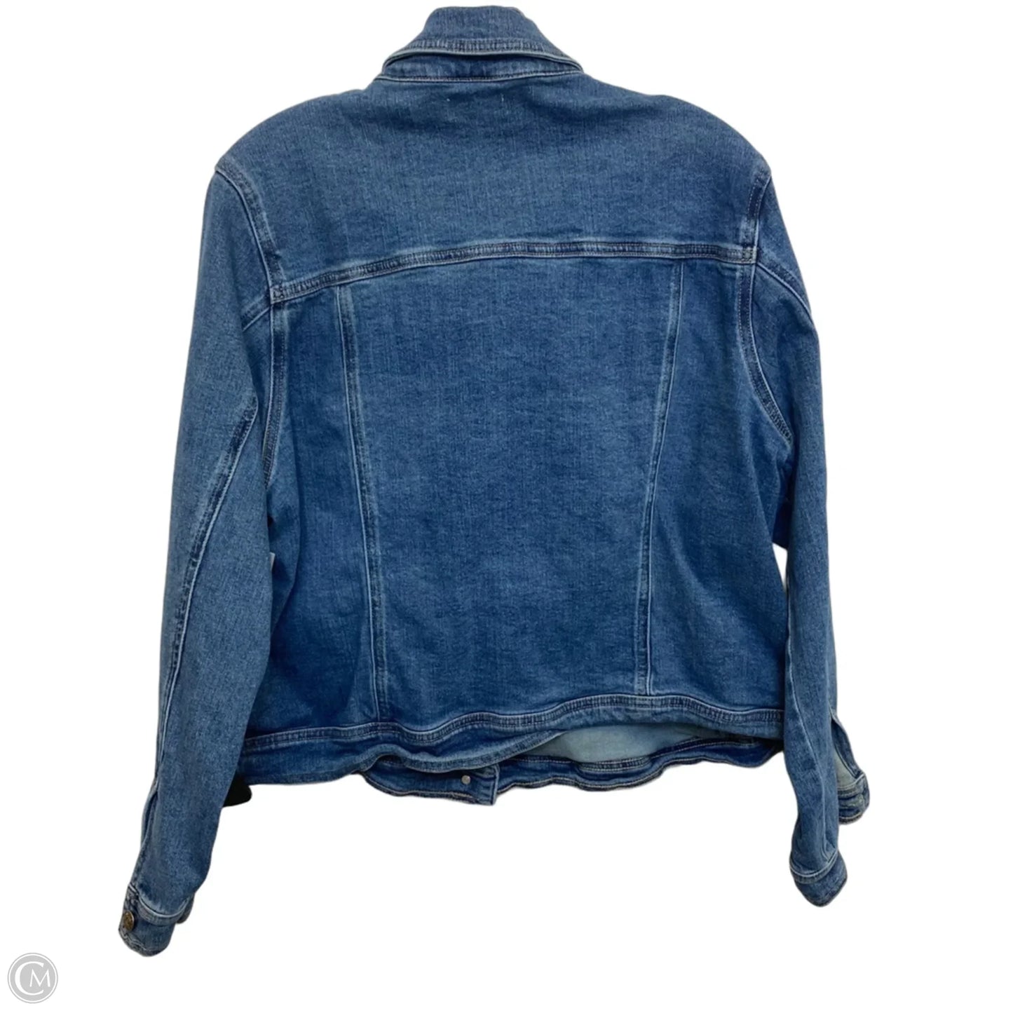 Jacket Denim By Wonderly In Blue Denim, Size: 3x