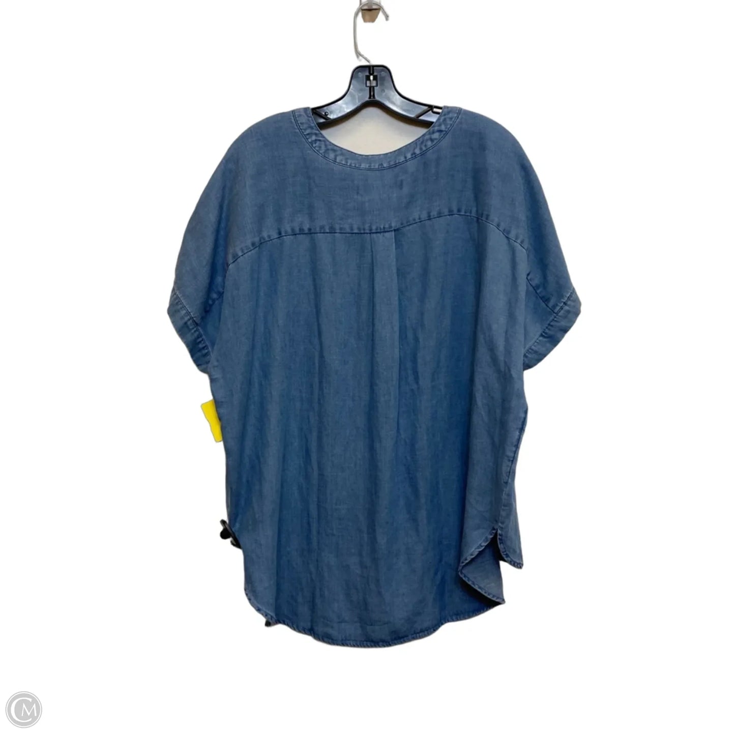 Top Short Sleeve By Loft In Blue, Size: Xl
