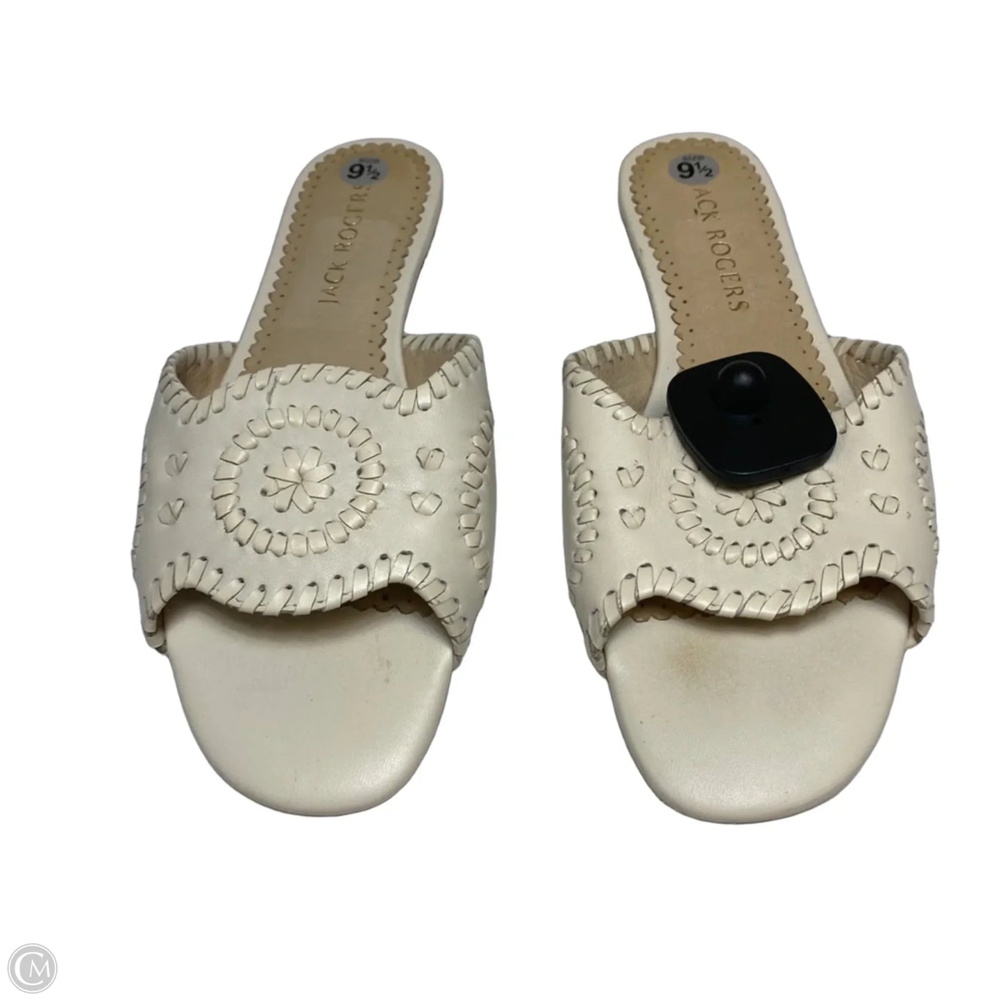 Sandals Designer By Jack Rogers In Cream, Size: 9.5