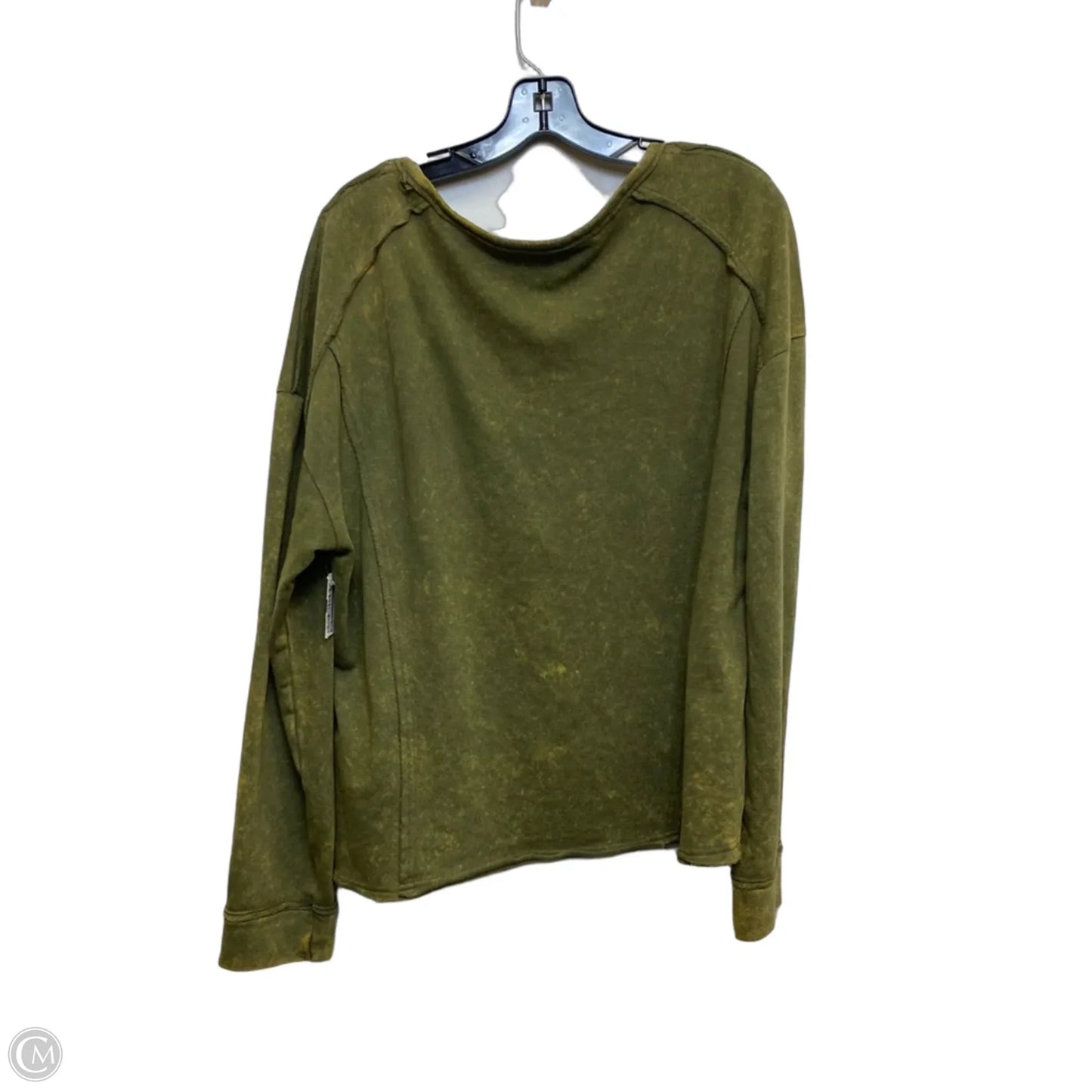 Top Long Sleeve By New In In Green, Size: M