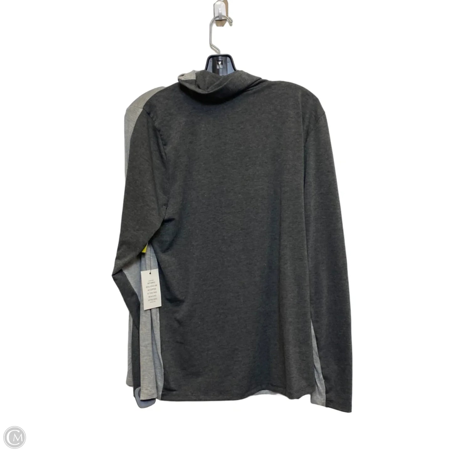 Top Long Sleeve By Eloquii In Grey, Size: 1x