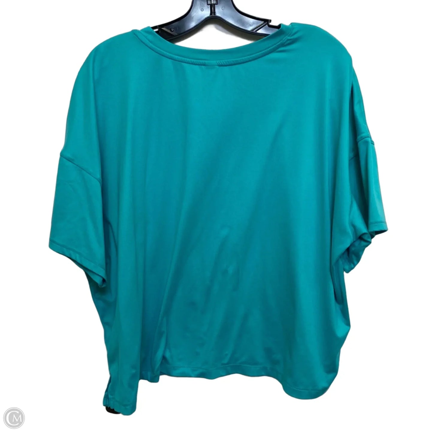 Athletic Top Short Sleeve By Yogalicious In Green, Size: Xl