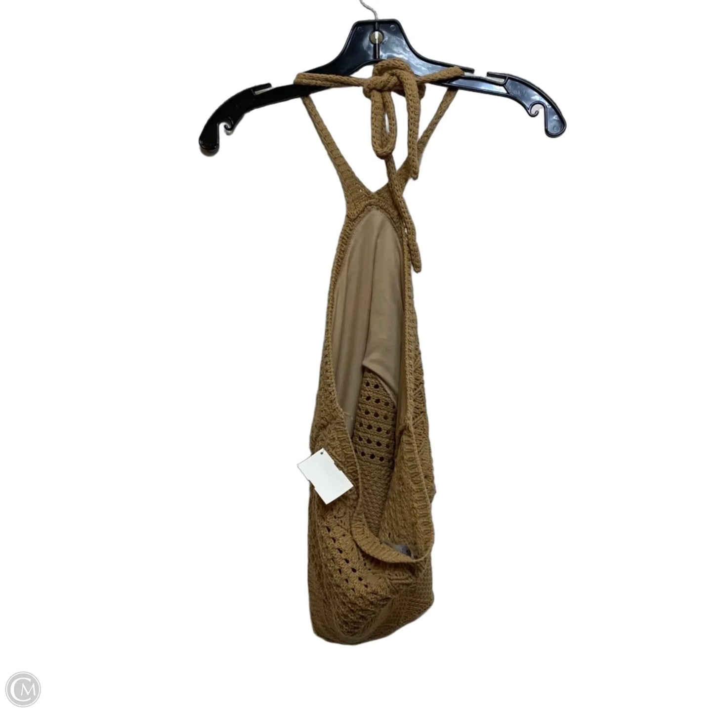 Top Sleeveless By Fabrik In Brown, Size: S