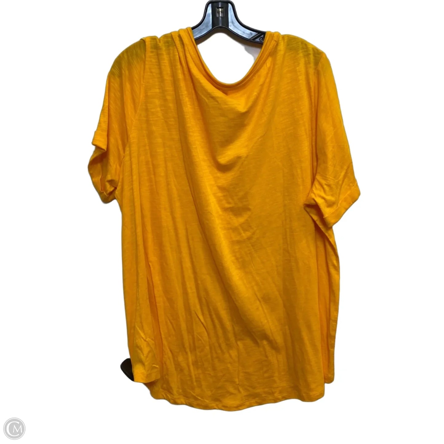Top Short Sleeve By Cato In Orange, Size: 3x