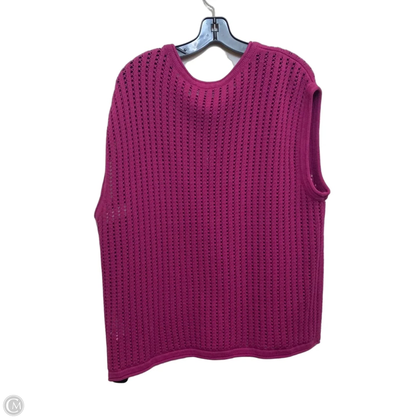 Top Sleeveless By Dkny In Pink, Size: 1x