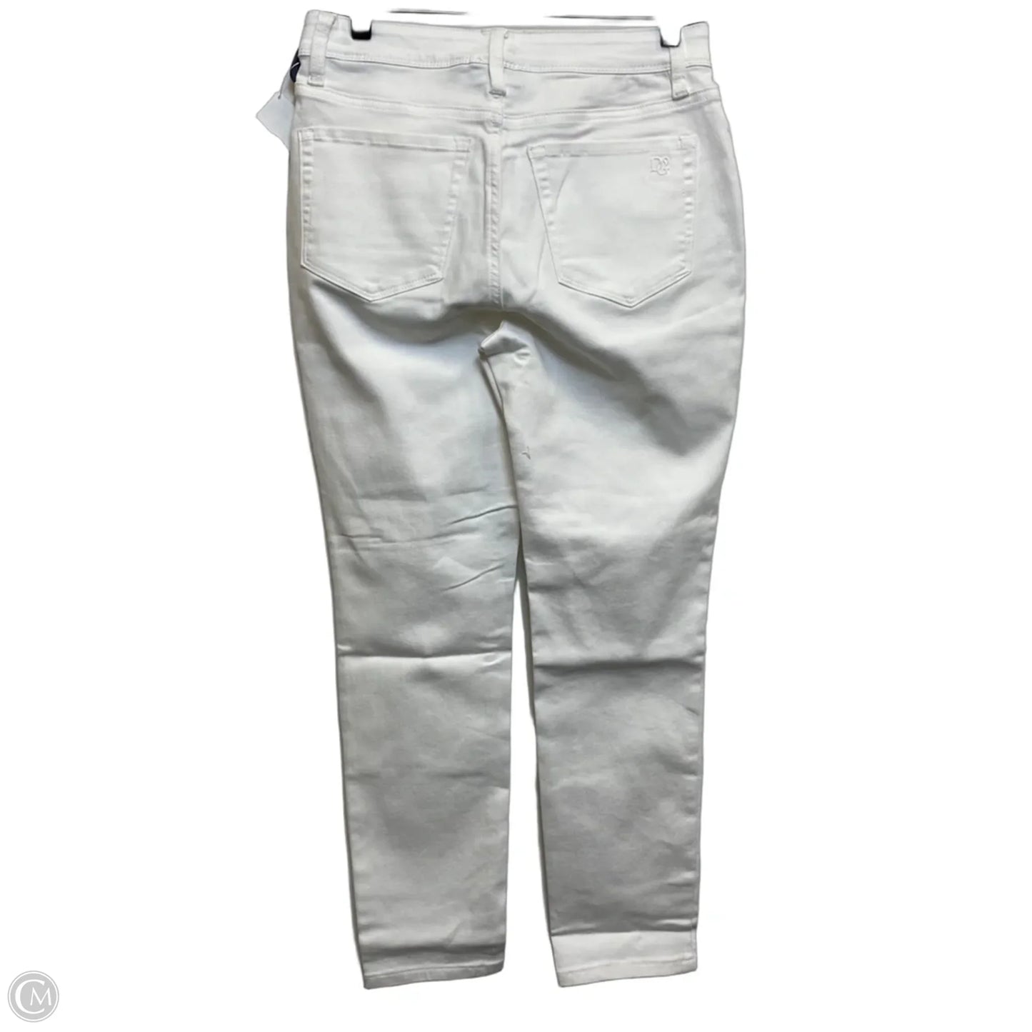 Jeans Skinny By Dg2 In White Denim, Size: 10
