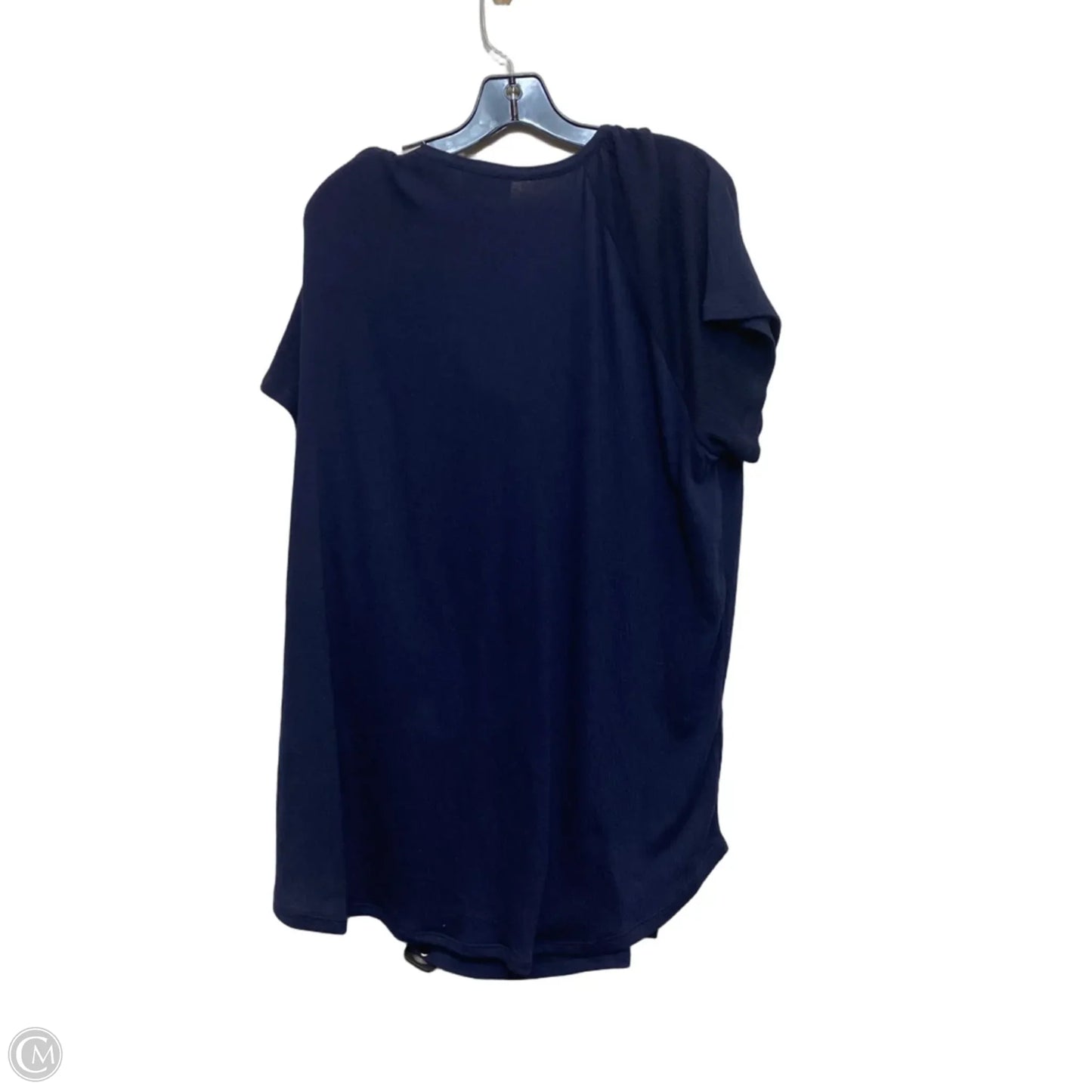Top Short Sleeve By Lane Bryant In Blue, Size: 1x