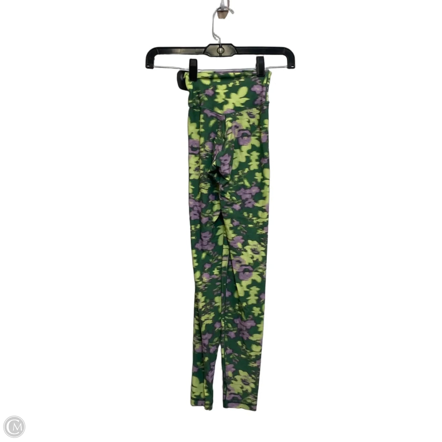Athletic Leggings By Aerie In Green & Purple, Size: Xxs