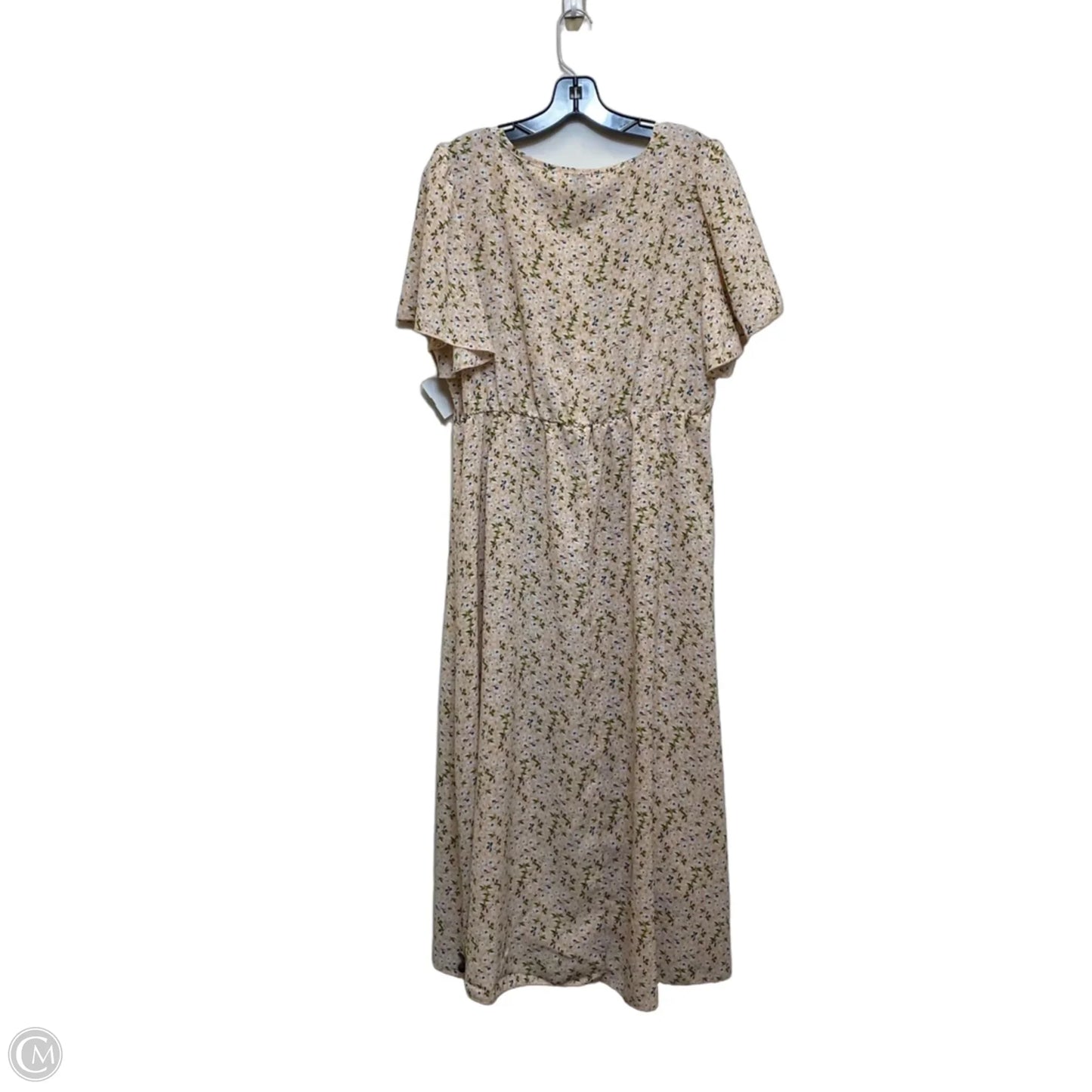 Dress Casual Midi By Shein In Pink, Size: 1x