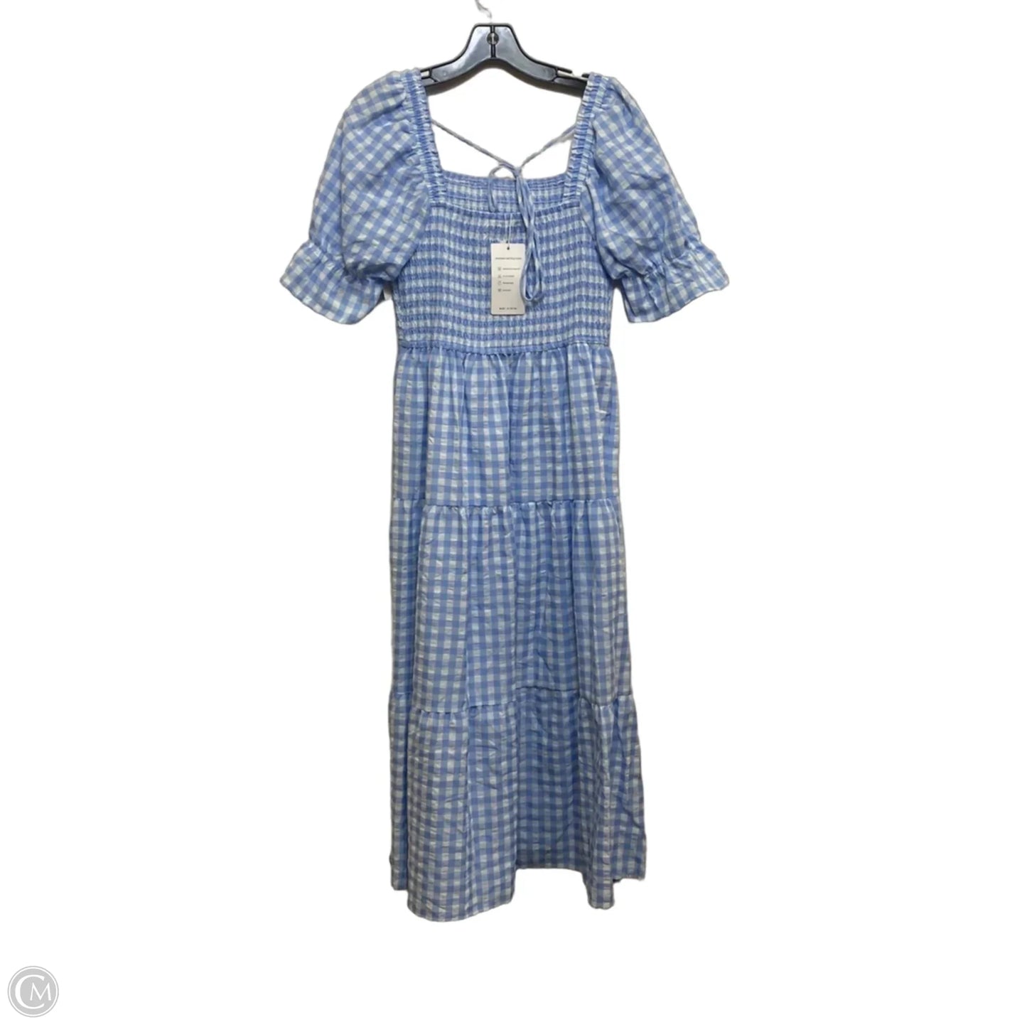 Dress Casual Maxi By Zesica In Blue & White, Size: M