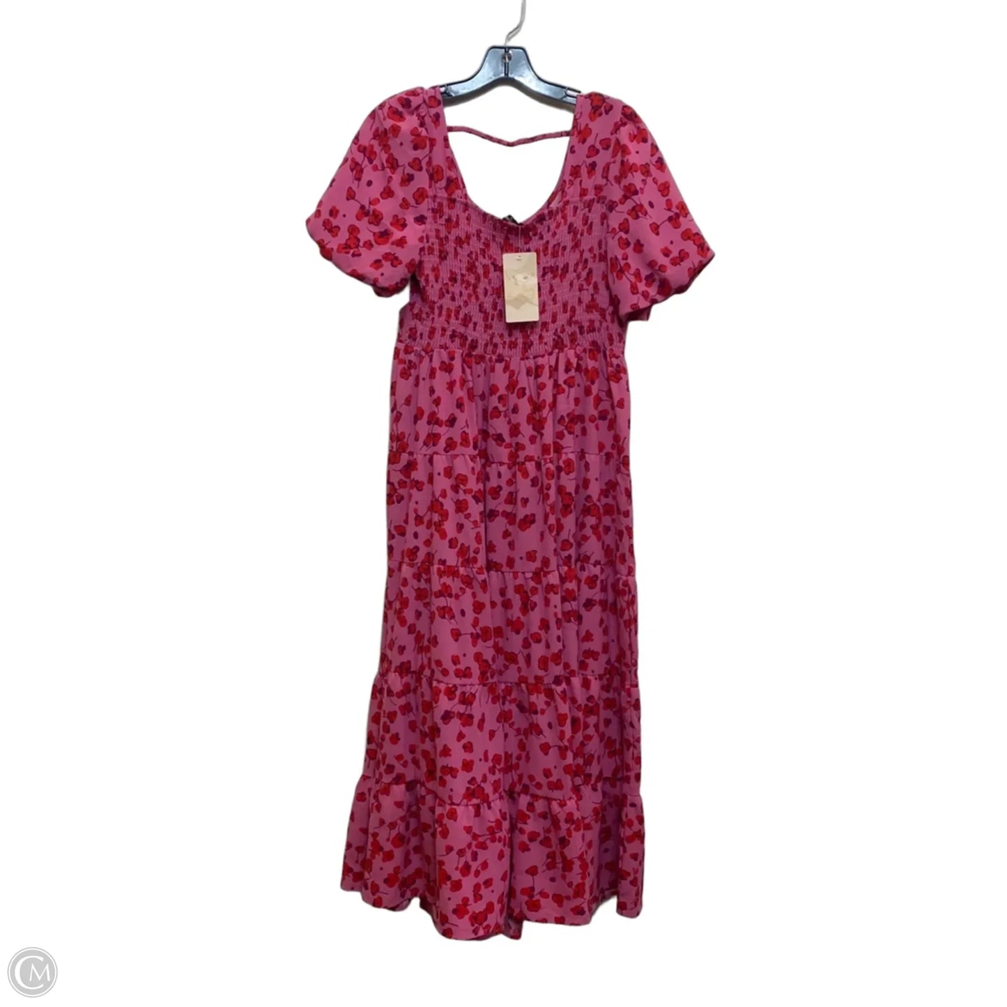 Dress Casual Maxi By Fashion In Pink & Red, Size: M