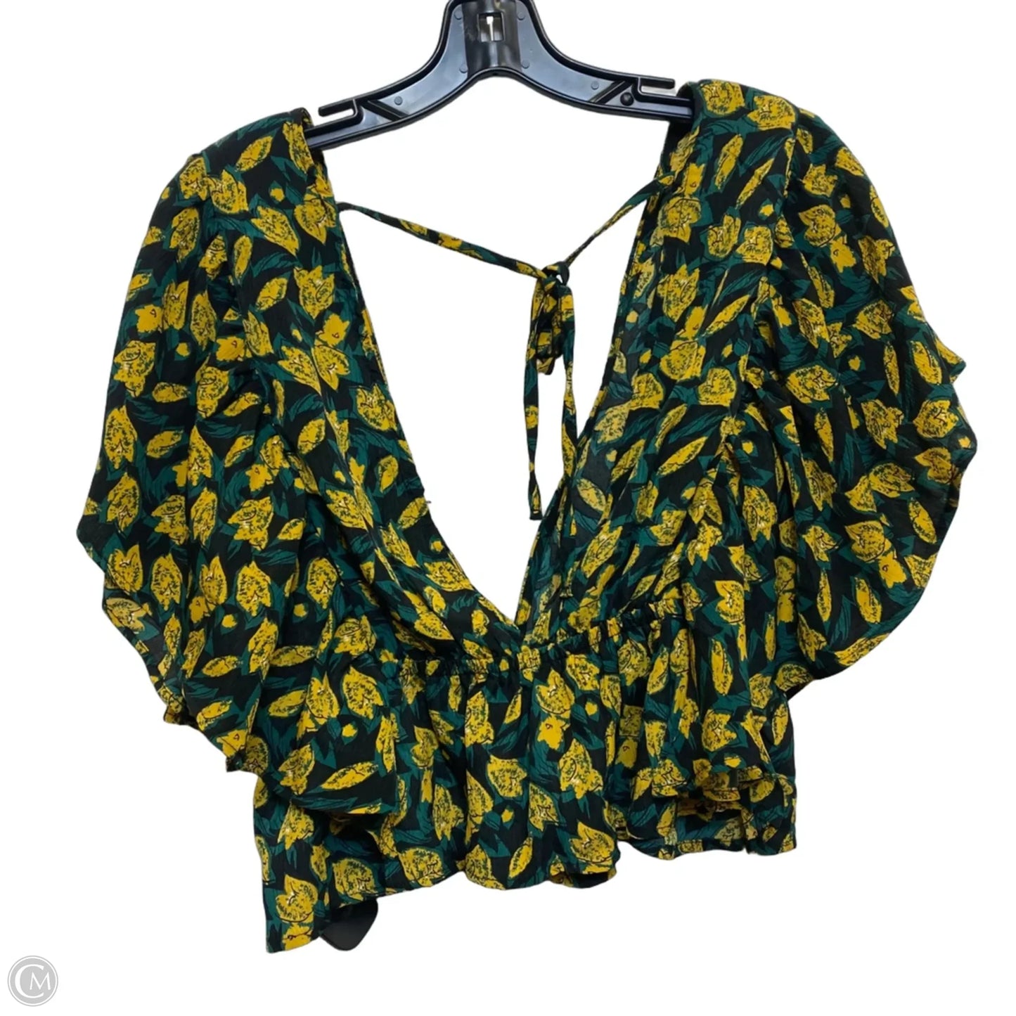 Top Short Sleeve By episode In Black & Yellow, Size: L
