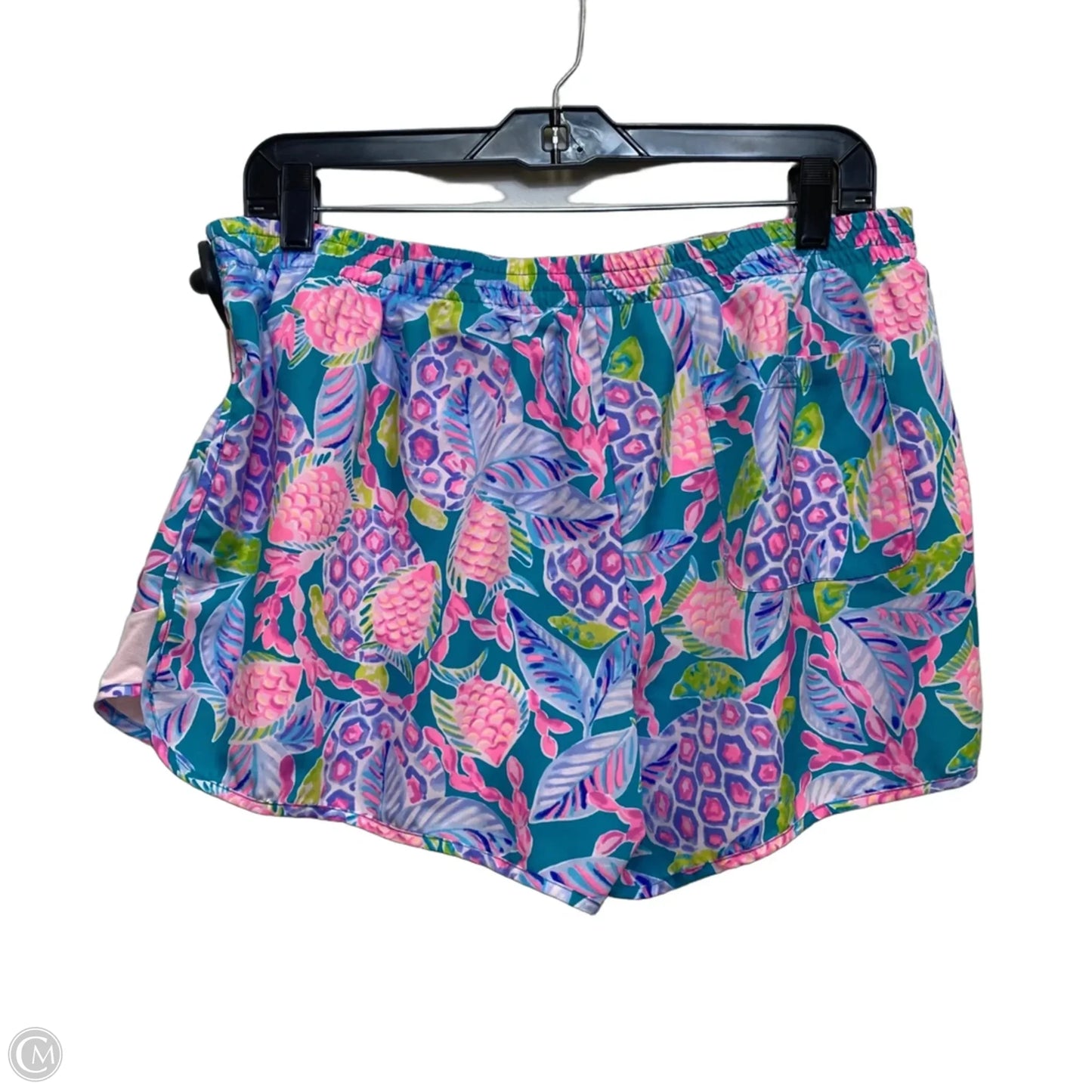 Shorts Designer By Lilly Pulitzer In Green & Pink, Size: Xl