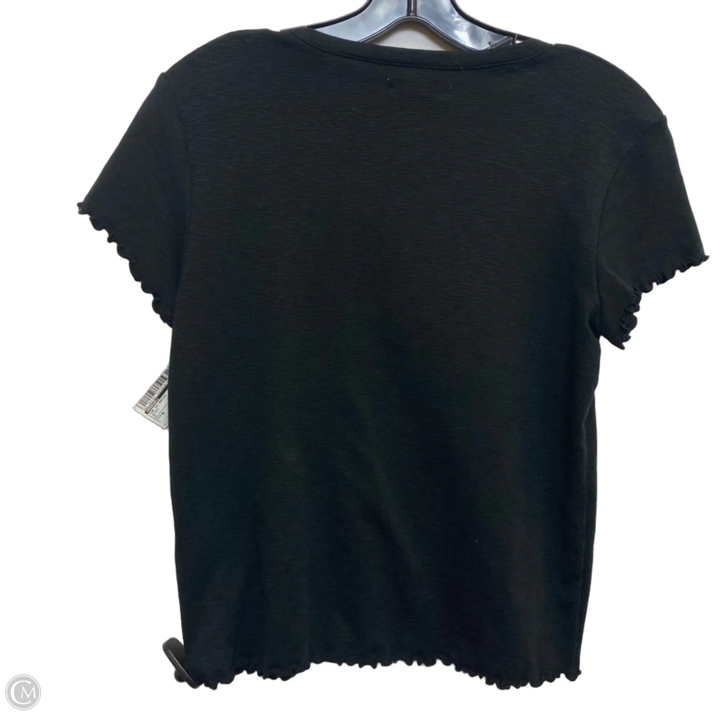 Top Short Sleeve Basic By Madewell In Black, Size: M