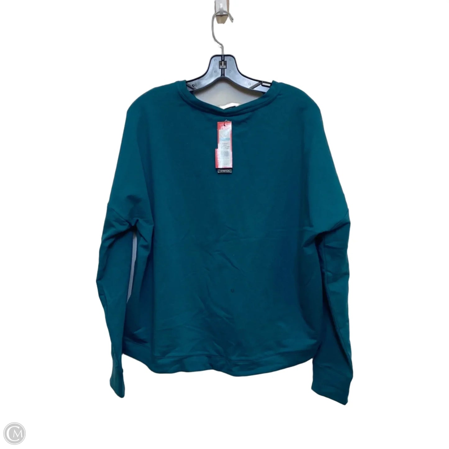 Athletic Sweatshirt Crewneck By Zelos In Blue, Size: L
