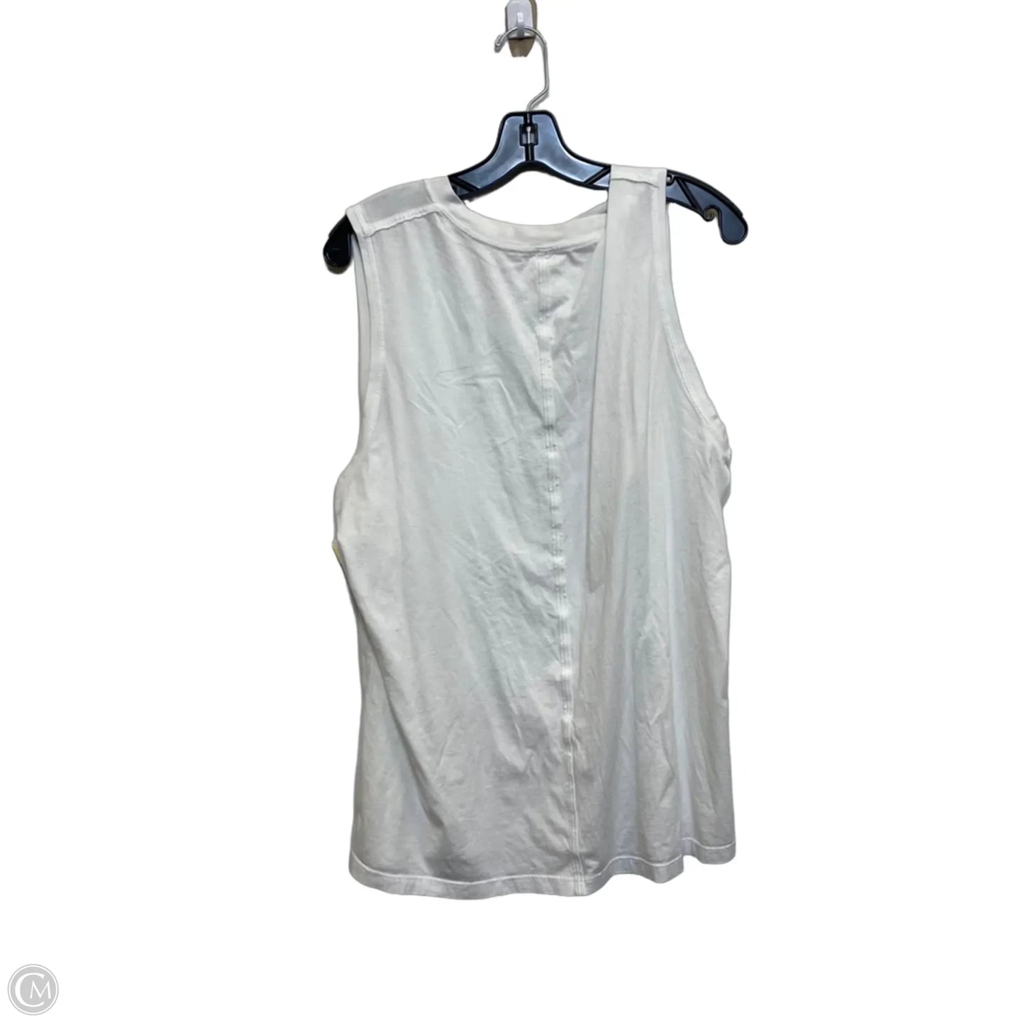 Athletic Tank Top Designer By Lululemon In White, Size: L