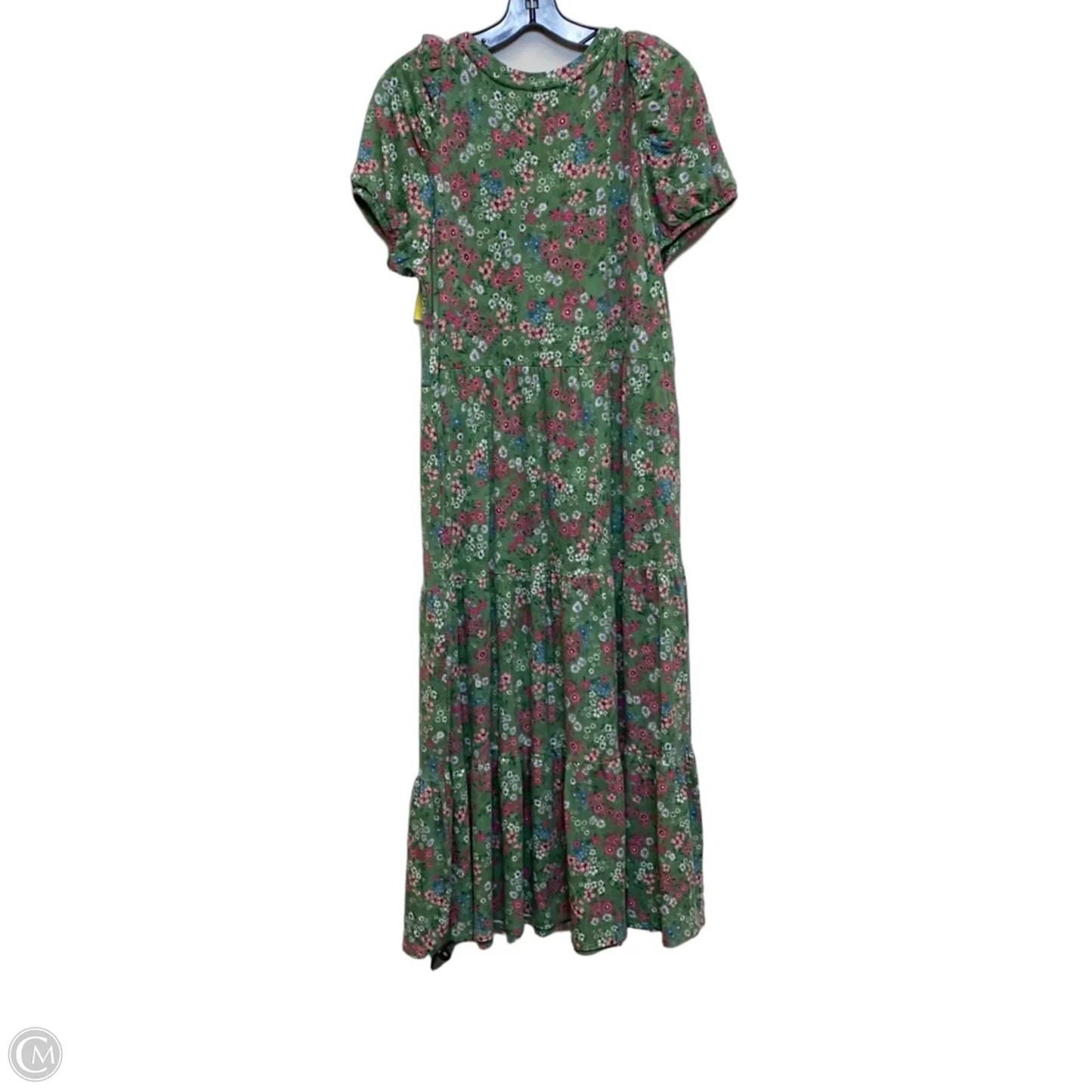 Dress Casual Maxi By Crown And Ivy In Green & Pink, Size: L