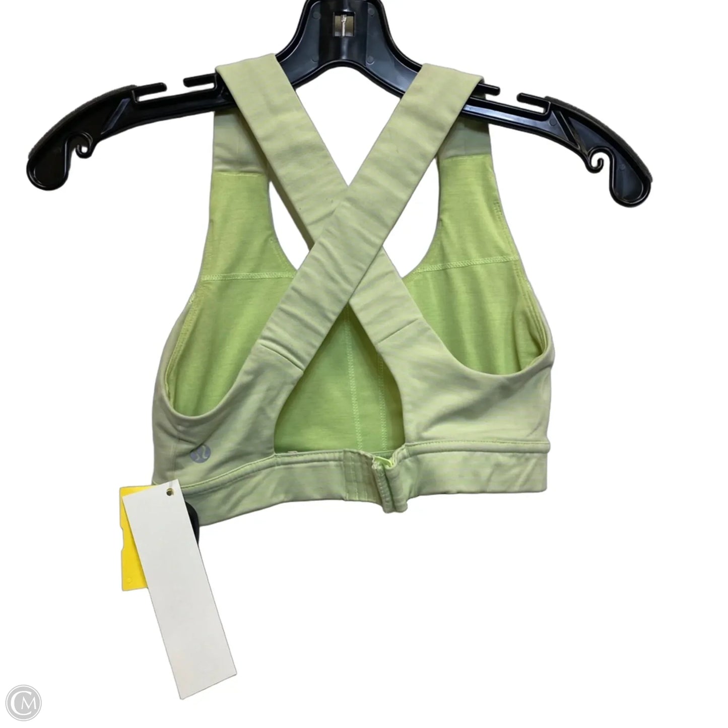 Athletic Bra Designer By Lululemon In Green, Size: Xs