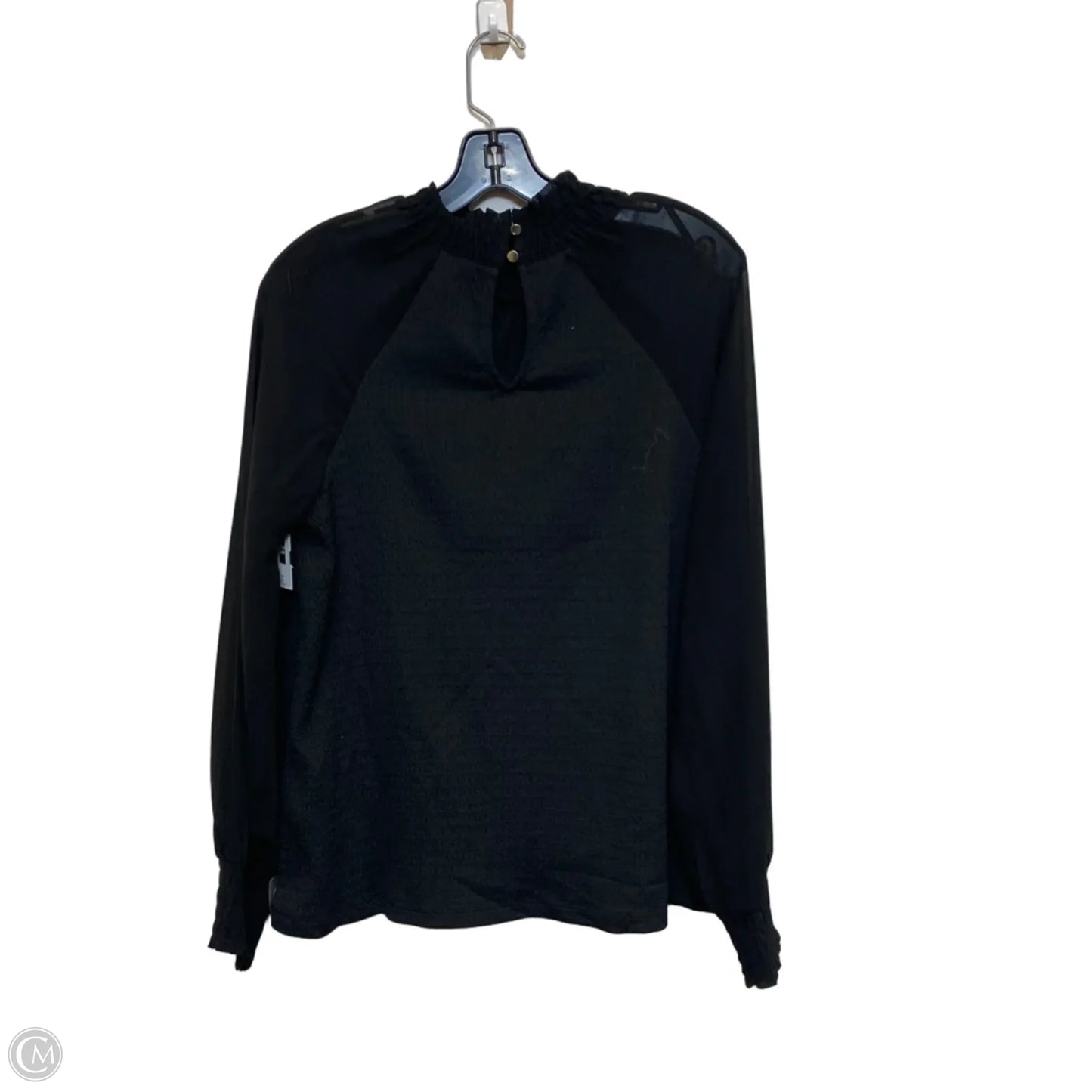 Top Long Sleeve By Cable And Gauge In Black, Size: M