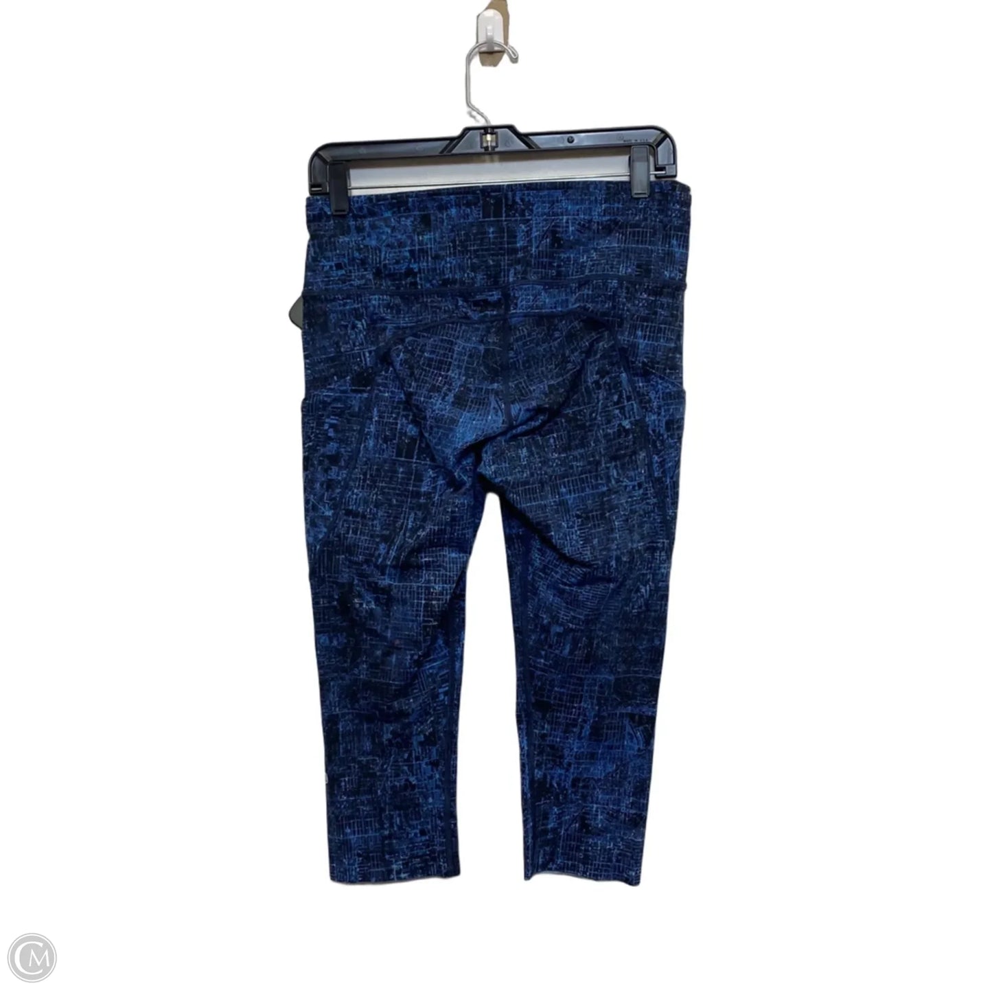 Athletic Leggings Capris Designer By Lululemon In Blue, Size: M
