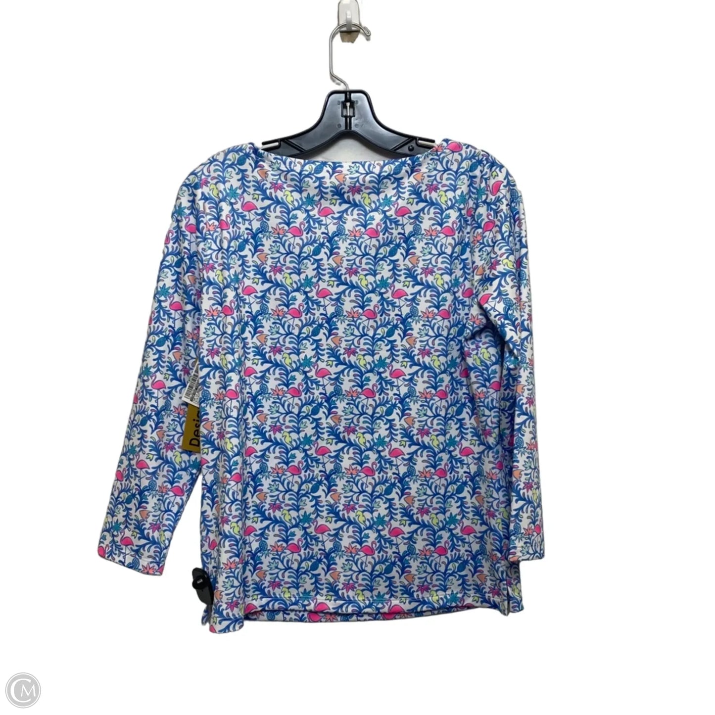 Top Long Sleeve Designer By Vineyard Vines In Blue & Pink, Size: S