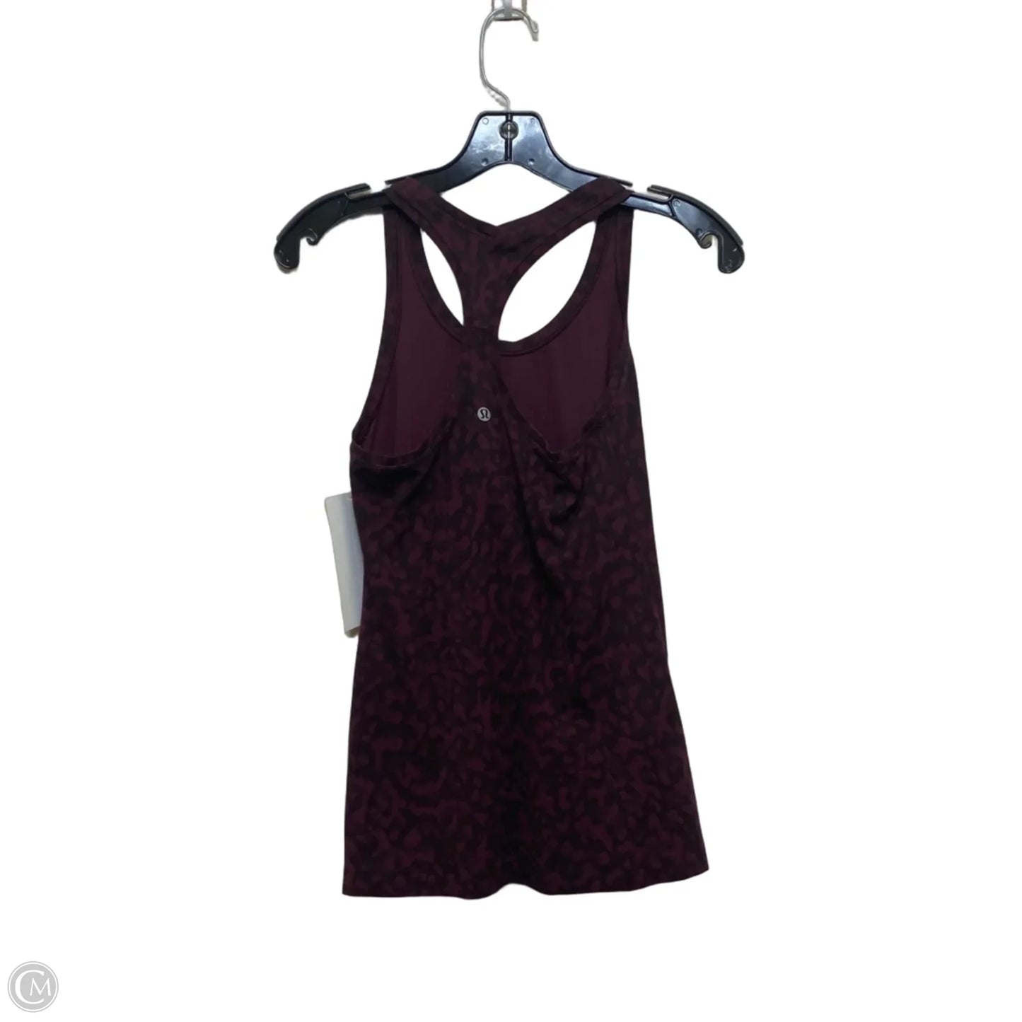Athletic Tank Top Designer By Lululemon In Maroon, Size: S