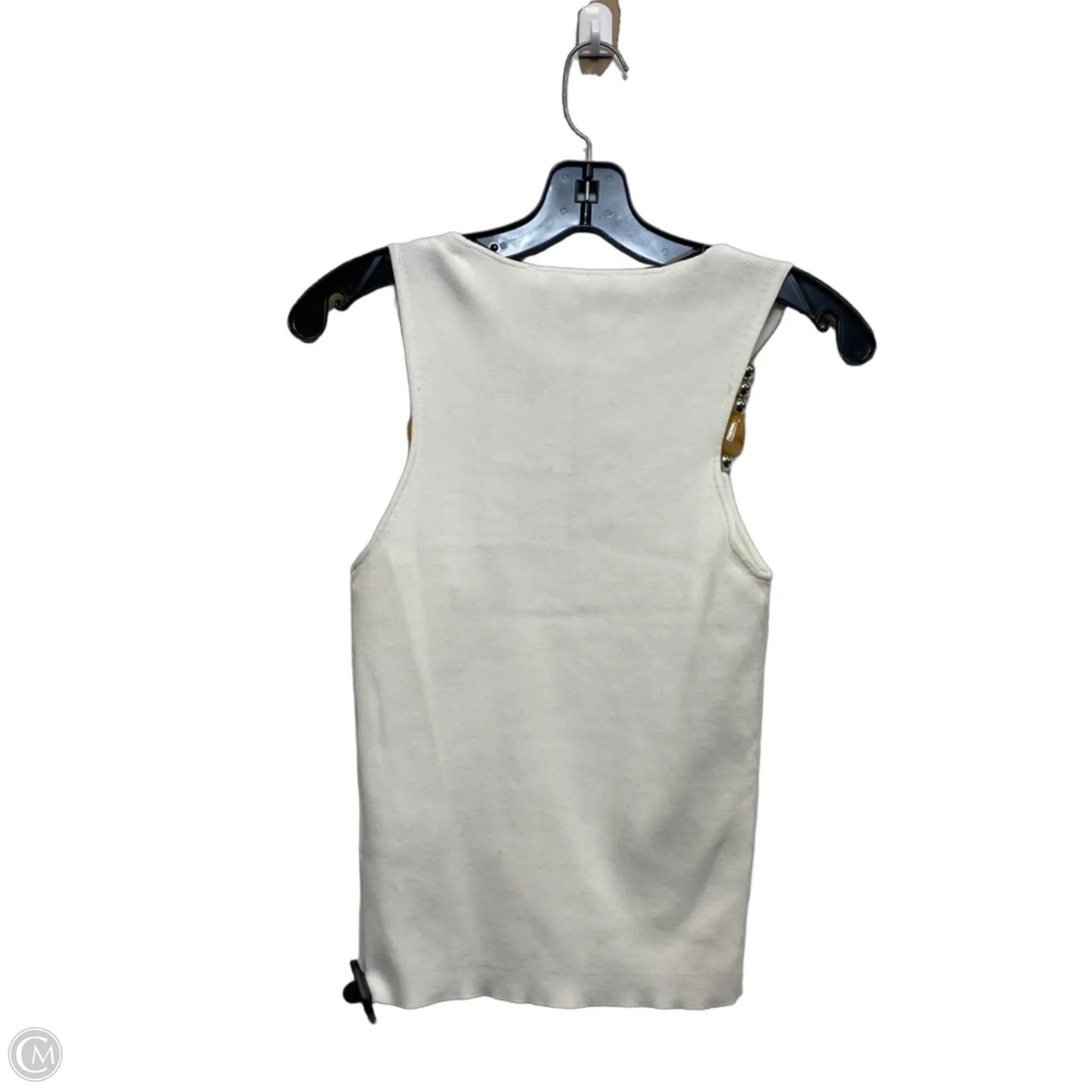 Top Sleeveless By Zara In White, Size: L